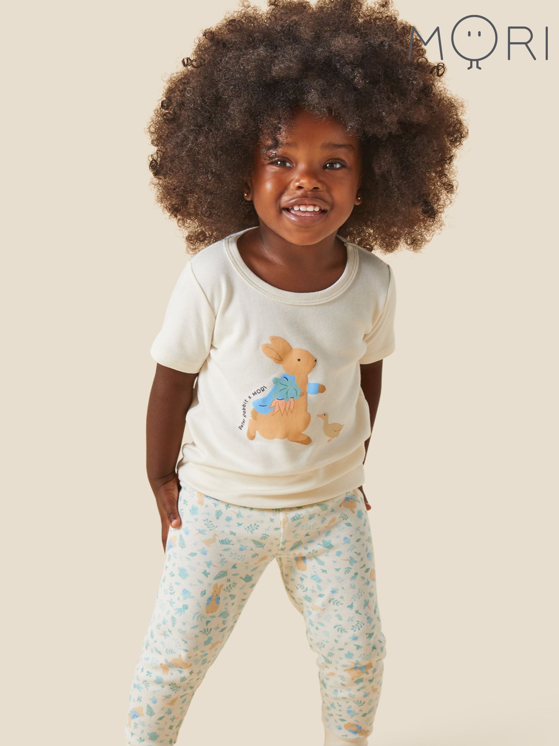 MORI Ivory Peter Rabbit Short Sleeve Supersoft Pyjamas Set (V31482) | £34.50 - £36.50