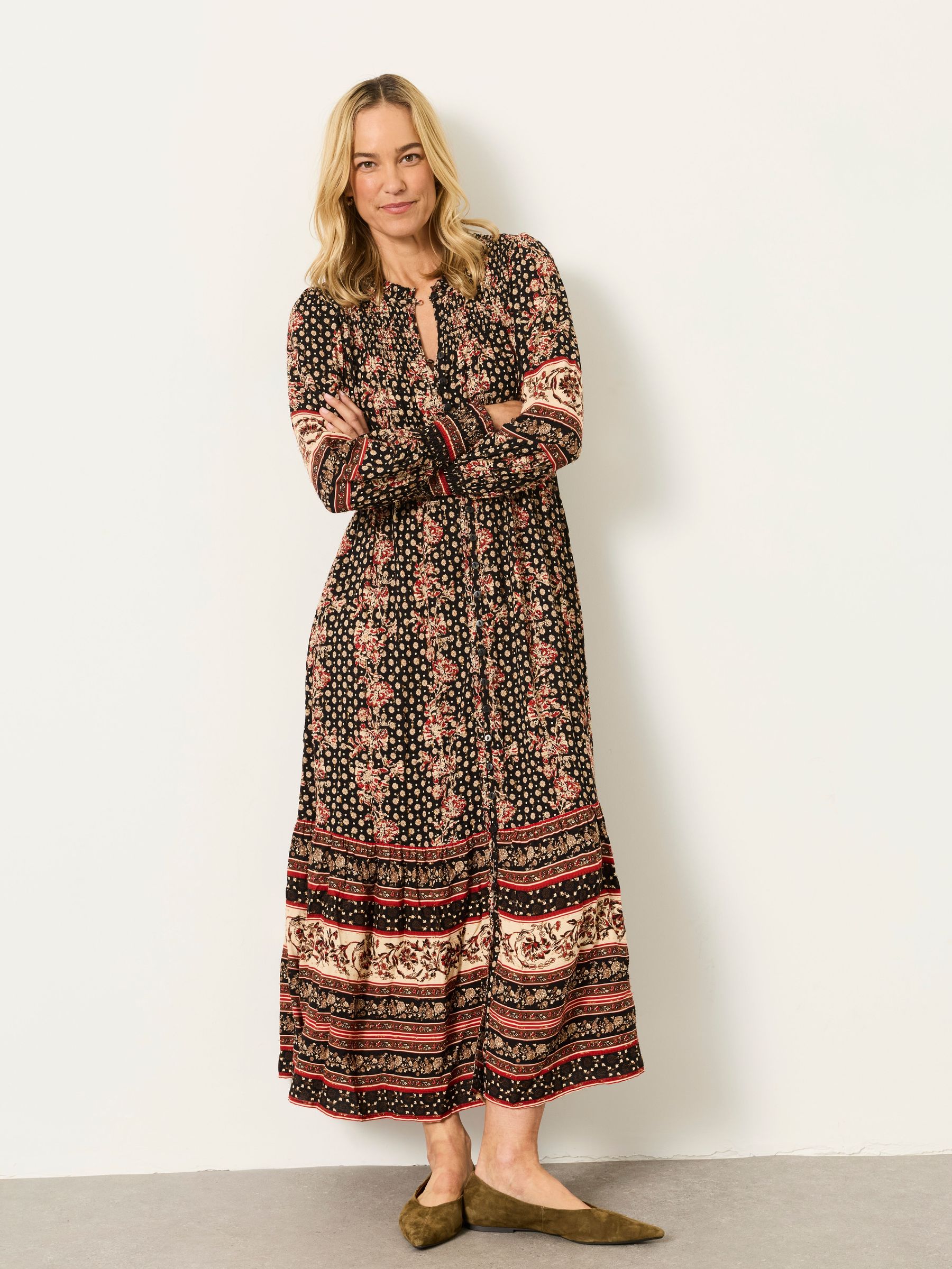 Black Floral - Sparkle Maxi Dress