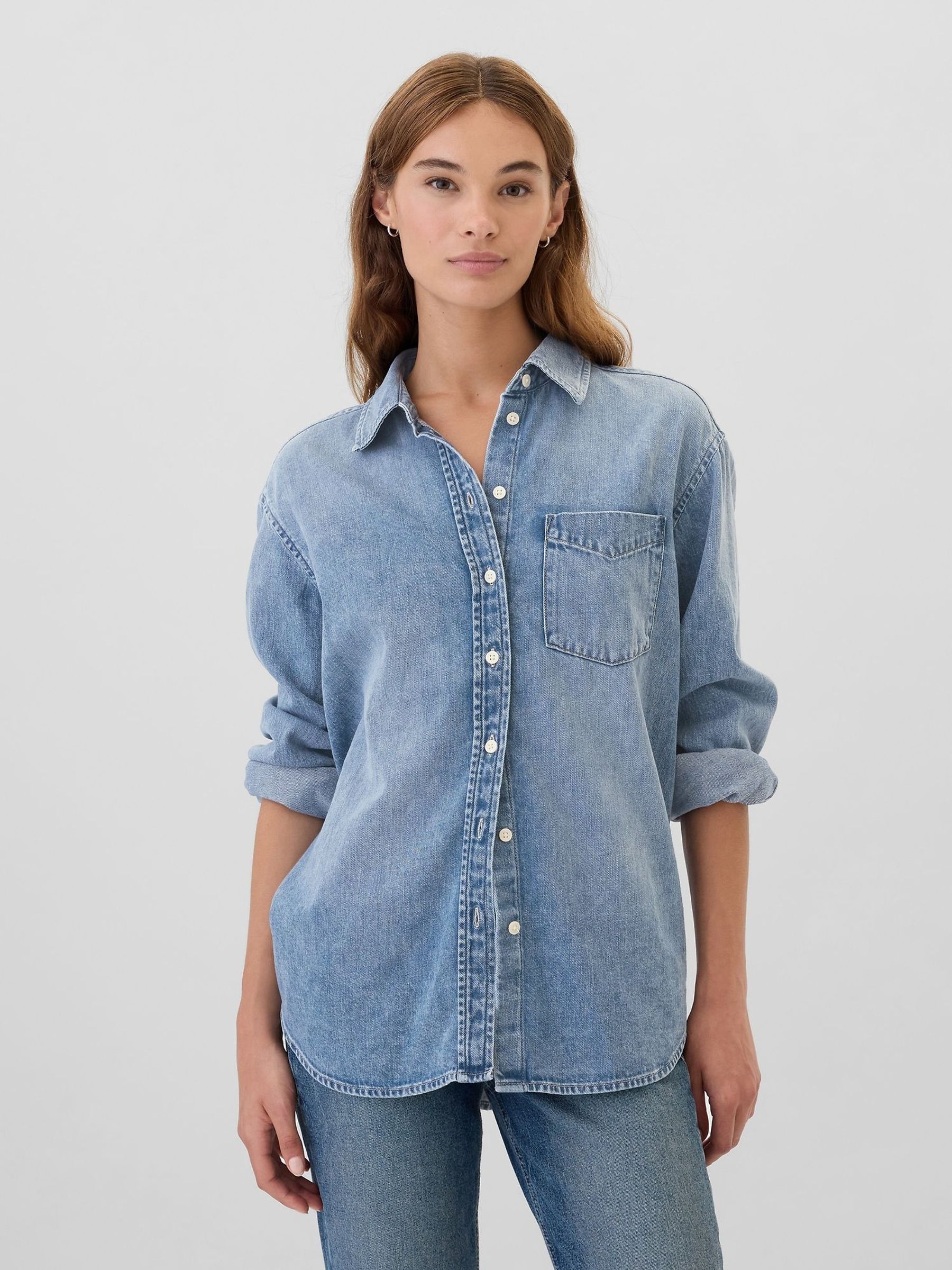 Medium Indigo - Denim Big Shirt