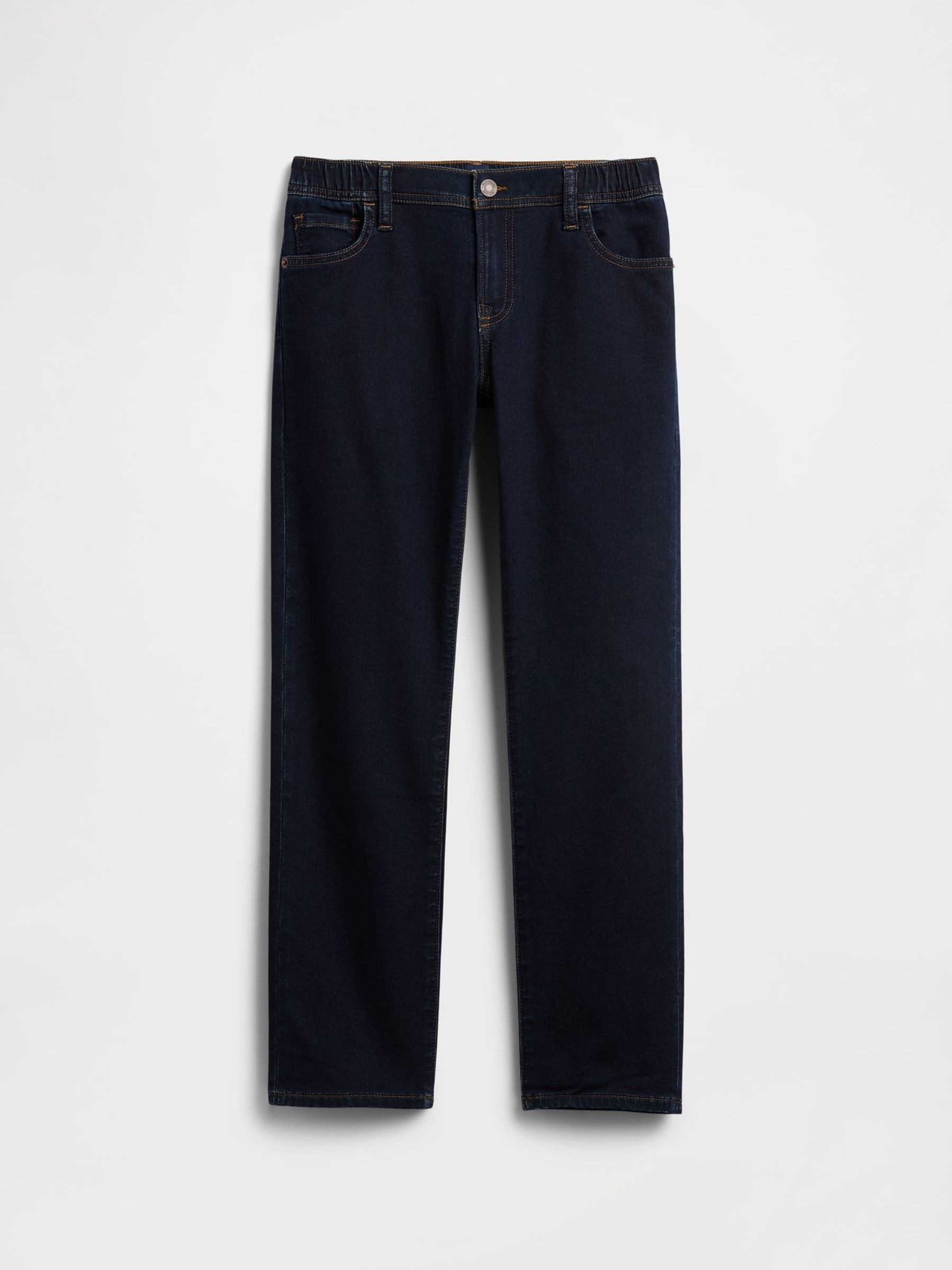 Dark Indigo Blue - Slim Pull-on Jeans (5-13yrs)