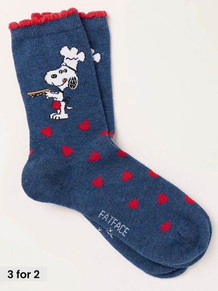 Navy - Snoopy Socks