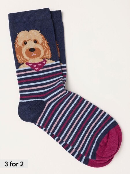 Navy - Cockapoo Socks