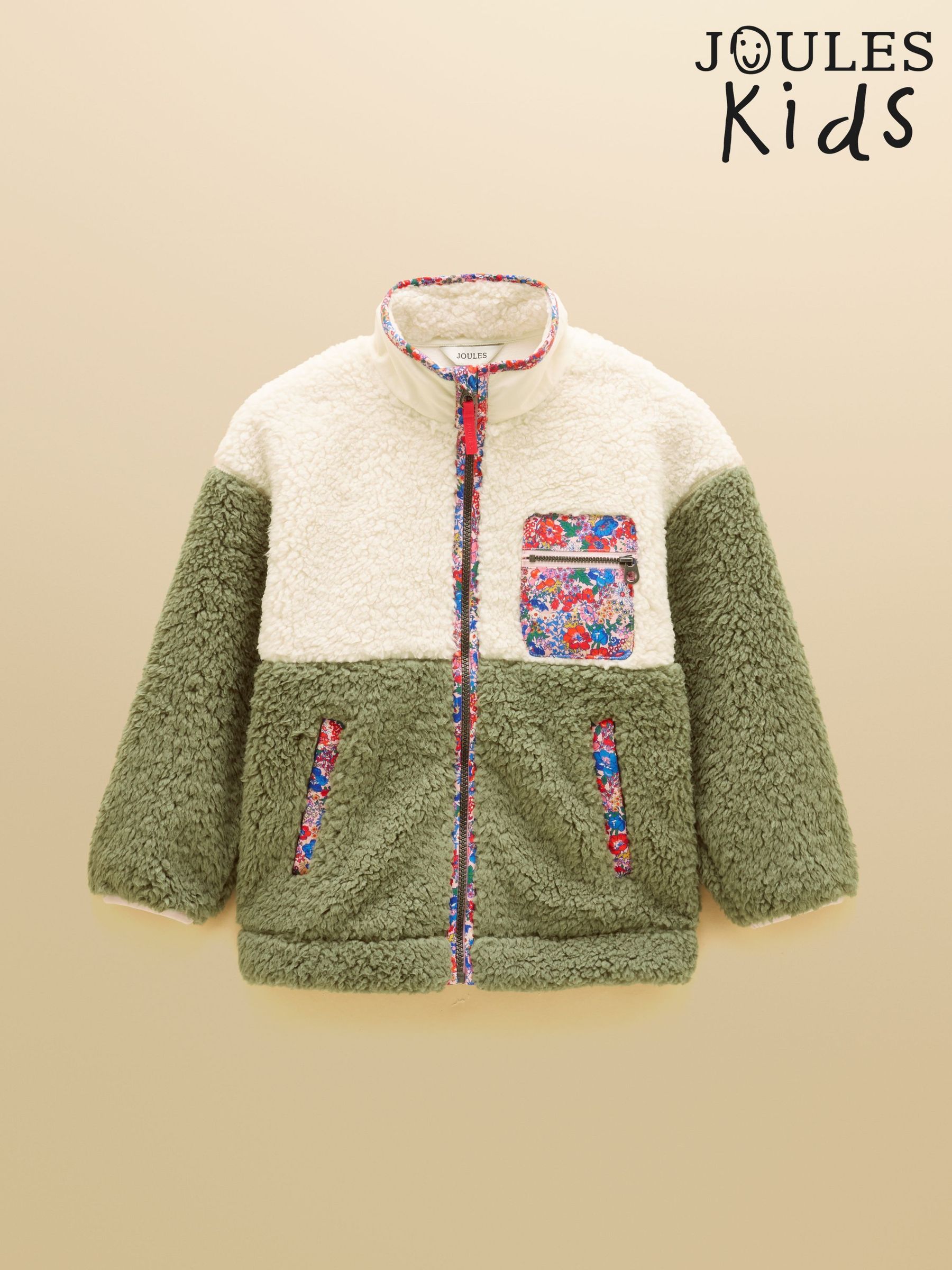 Khaki Green - Zip Through Fleece