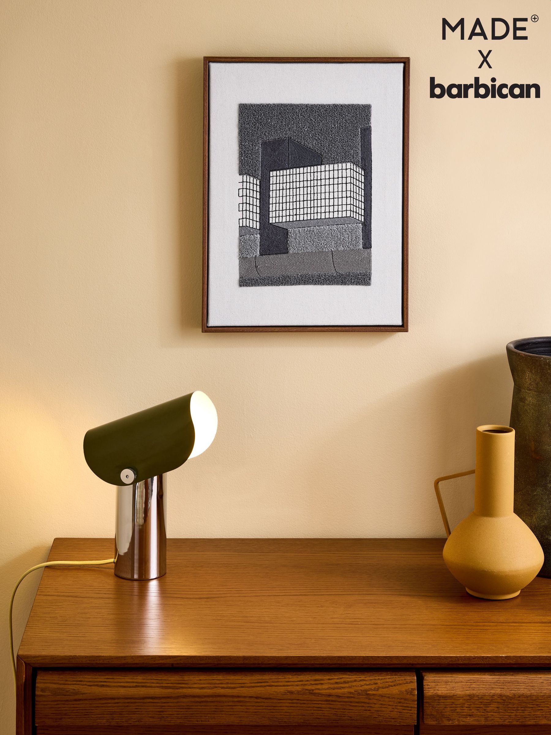 Block Embroidered Wall Art