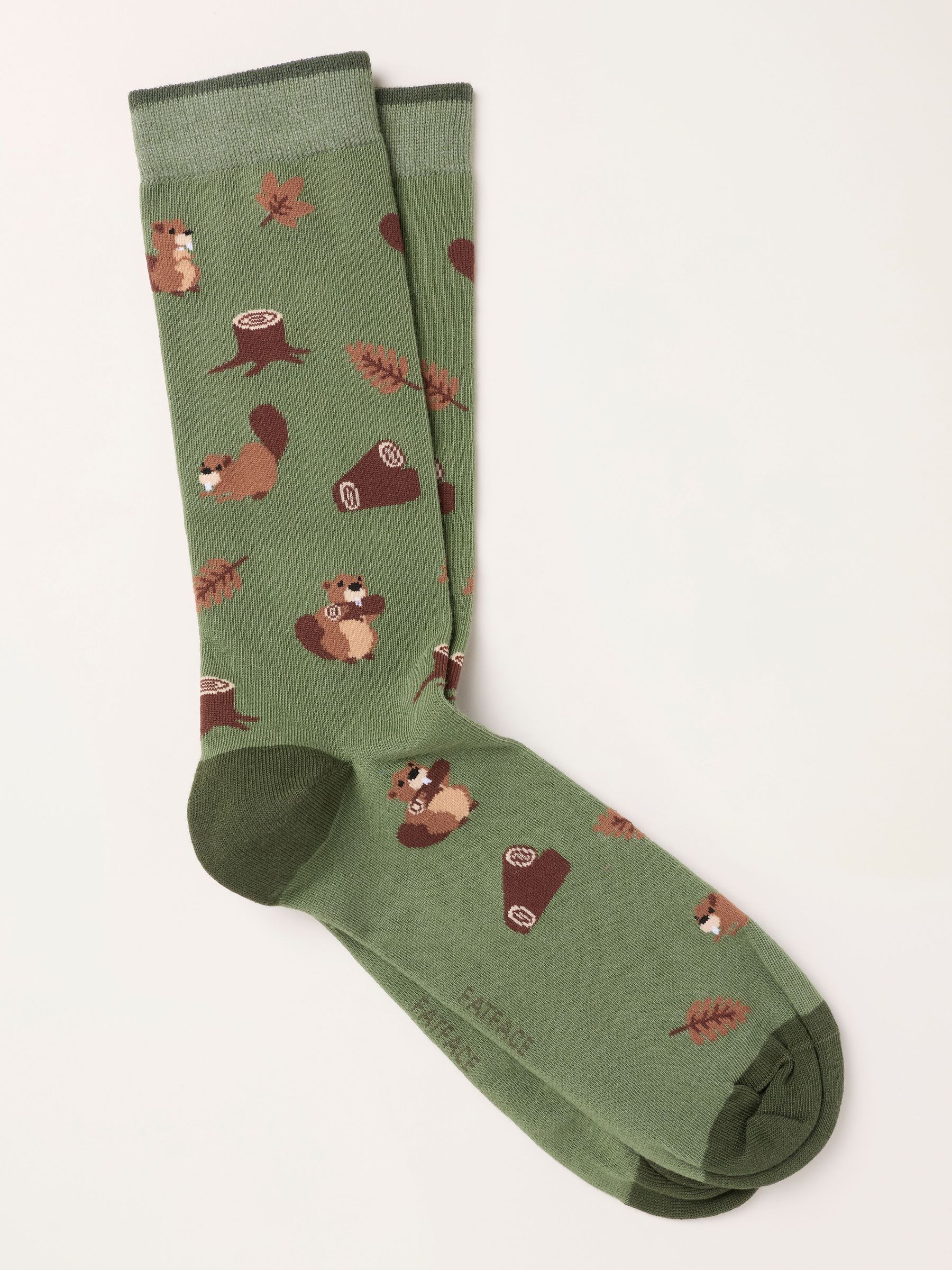 Green - Regular Beaver Socks