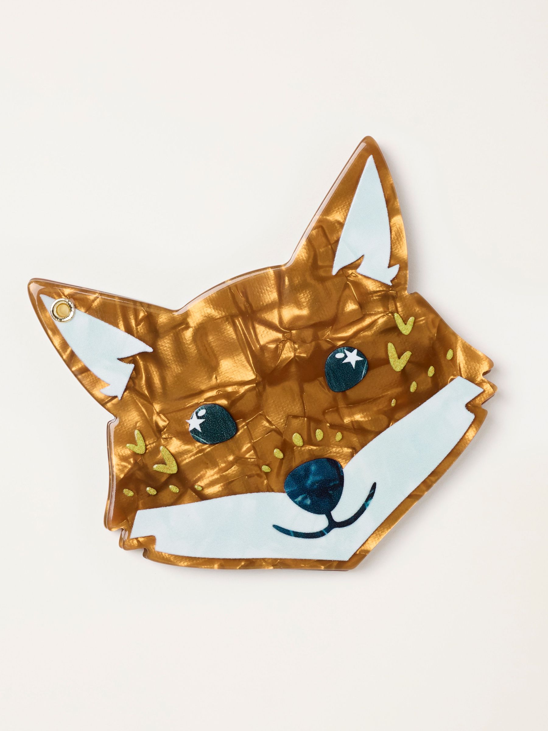 Orange - Fox Print Resin Mirror