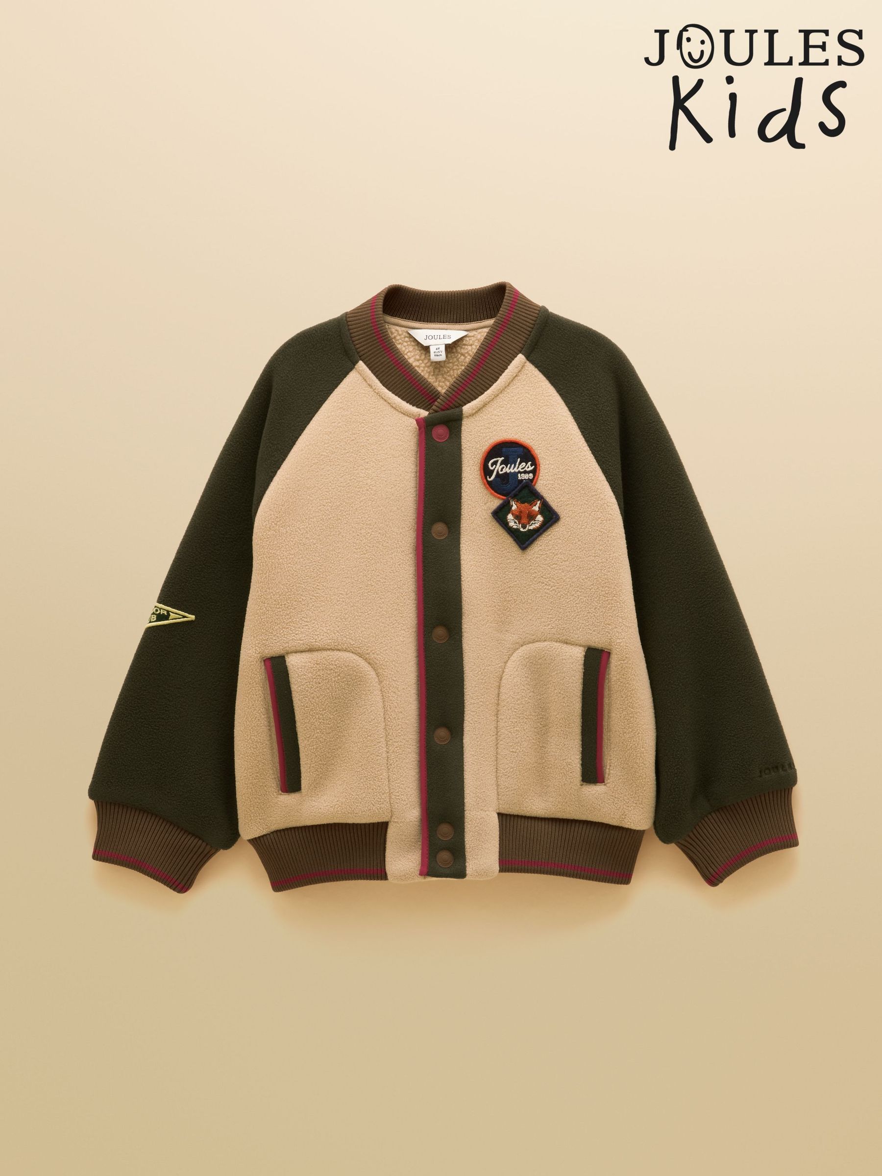 Tan Brown - Fleece Bomber Jacket
