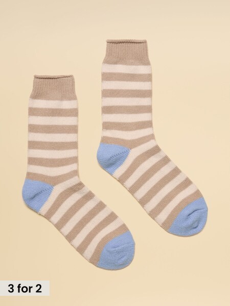 Oat Stripe - Socks (size 4-8)