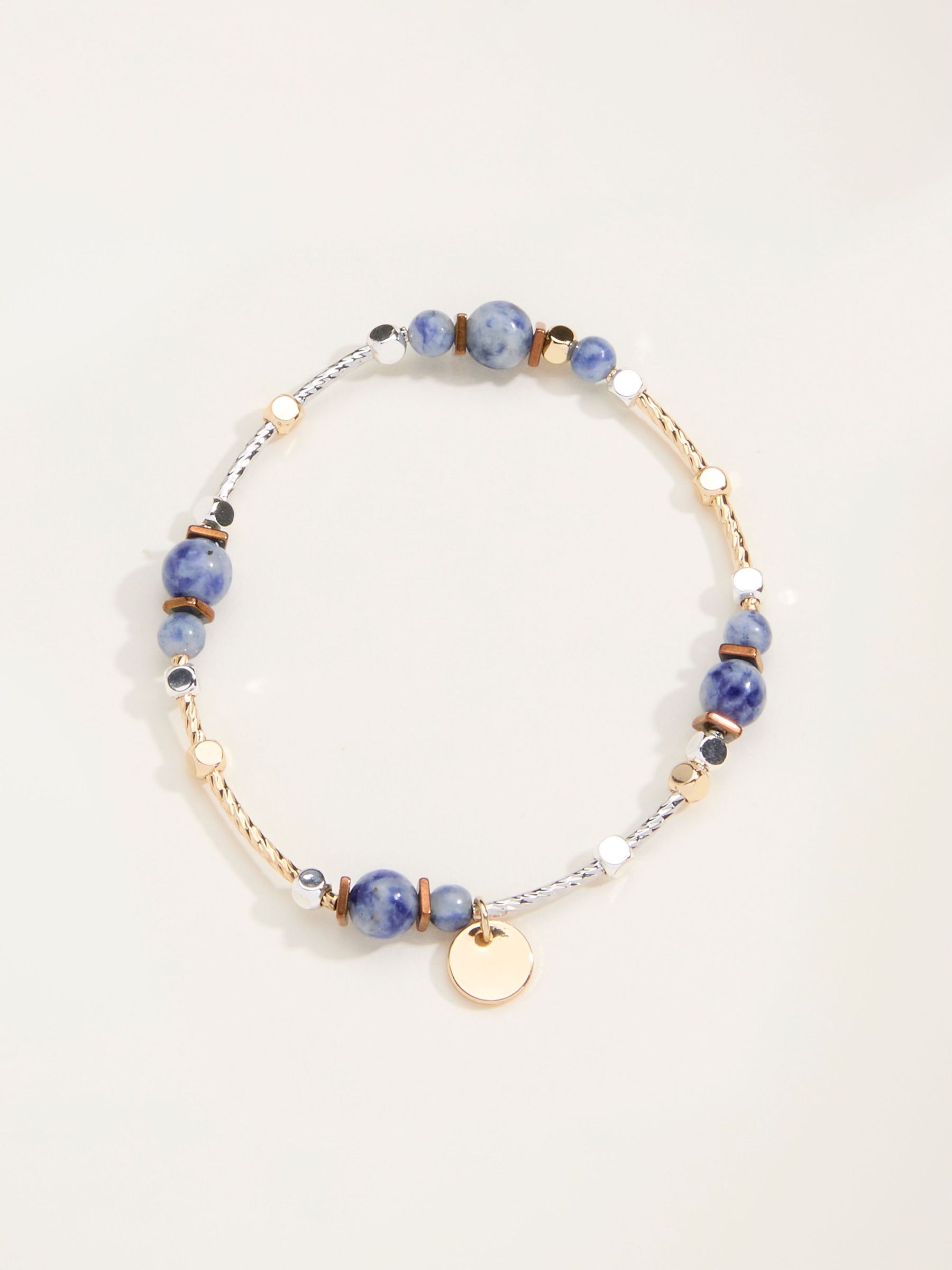 Navy - Stone Bracelet