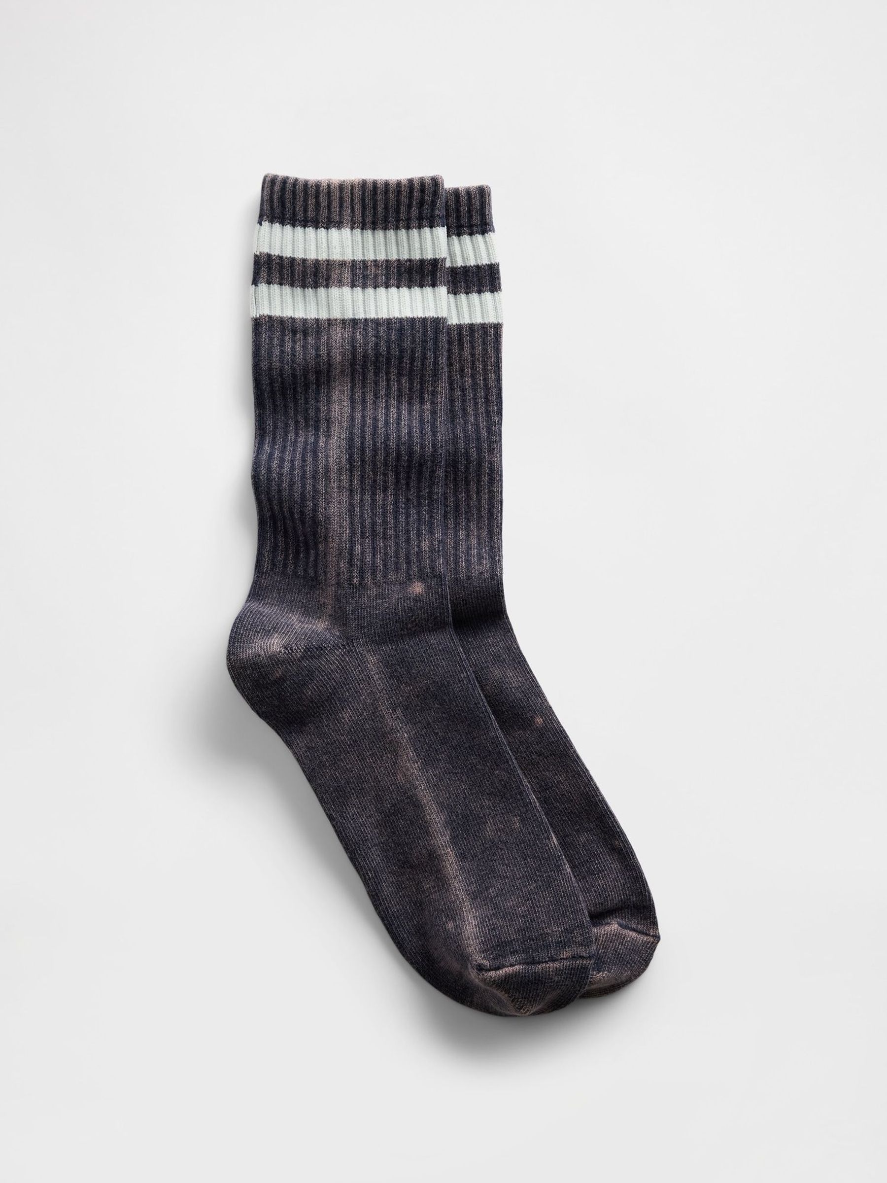 Washed Black - Regular Varsity Crew Adult Socks