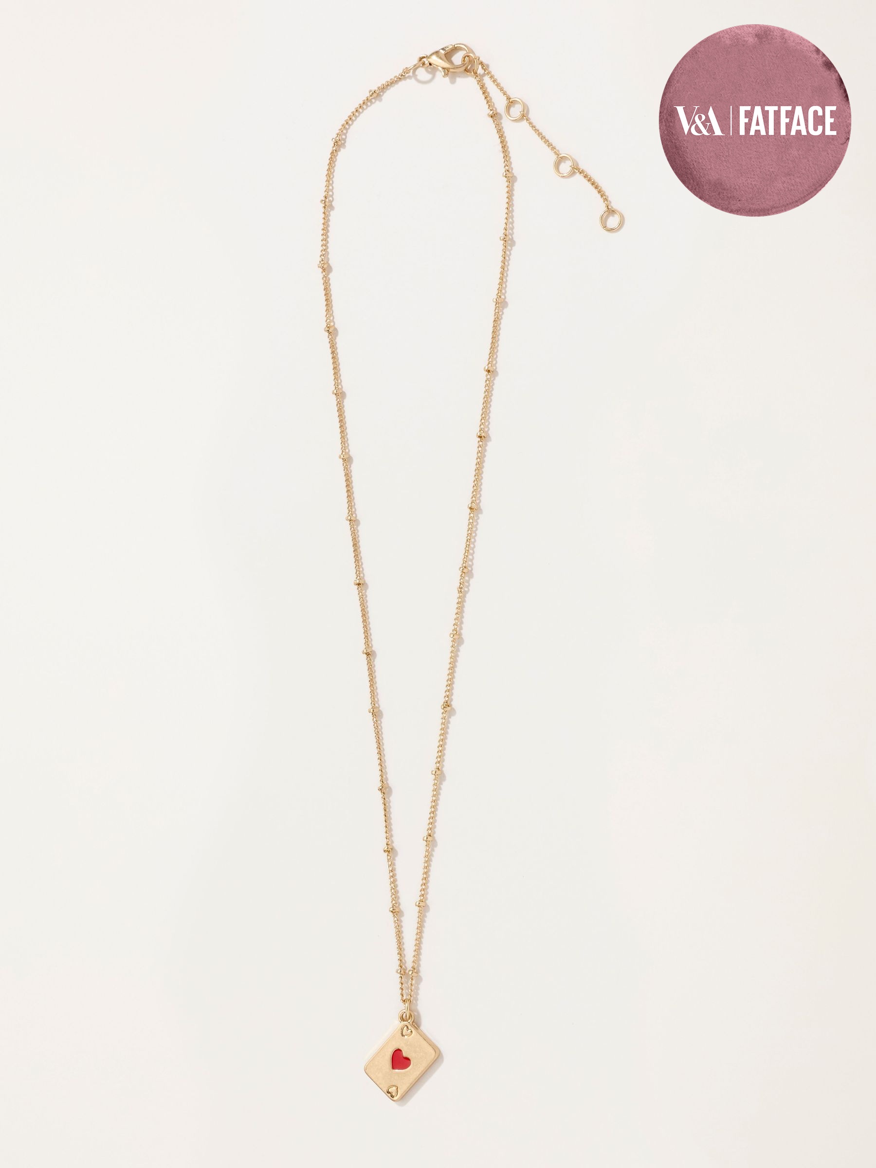 Gold Tone - Playing Card Necklace