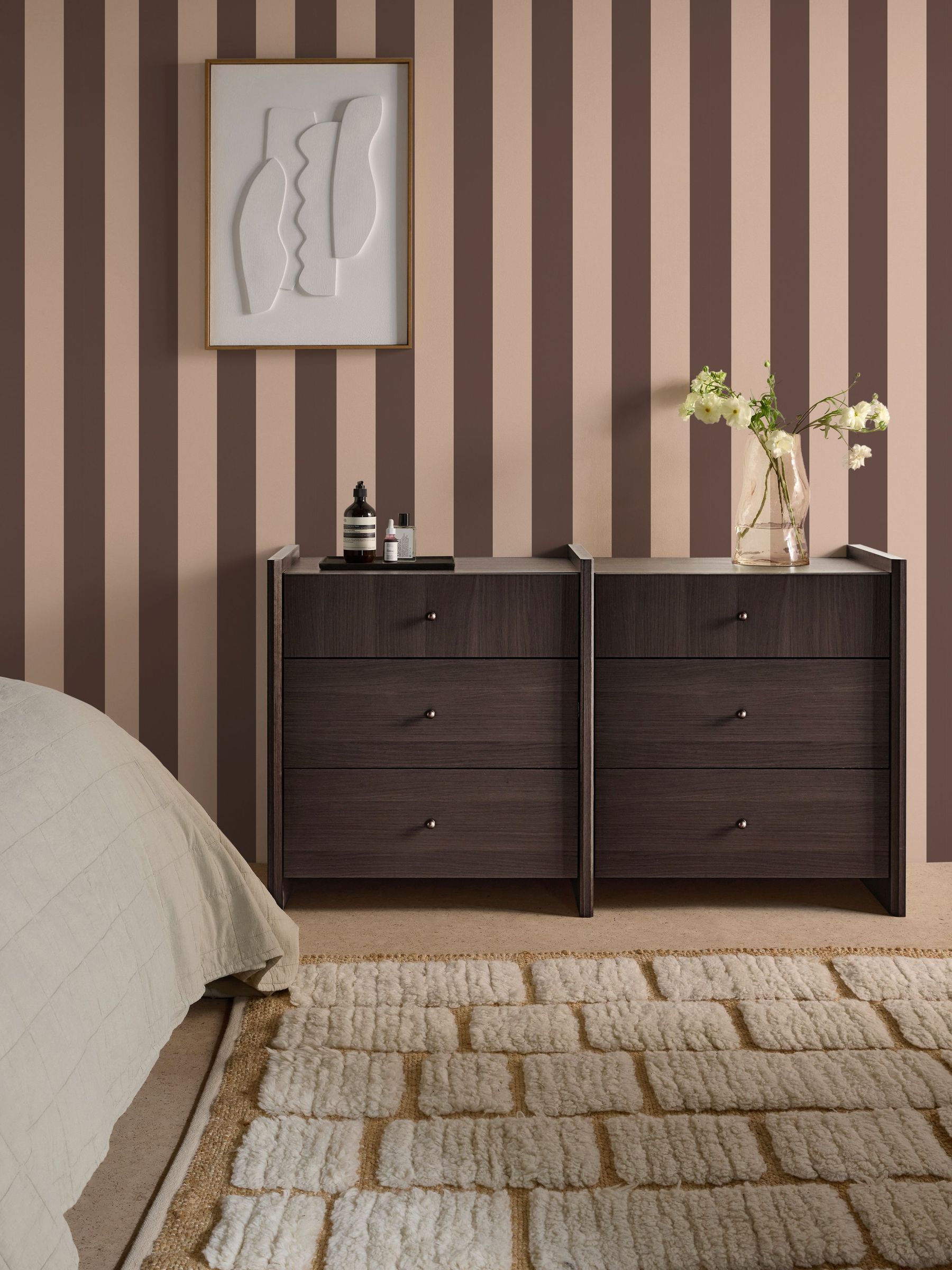Demi Wide Stripe 10m Wallpaper