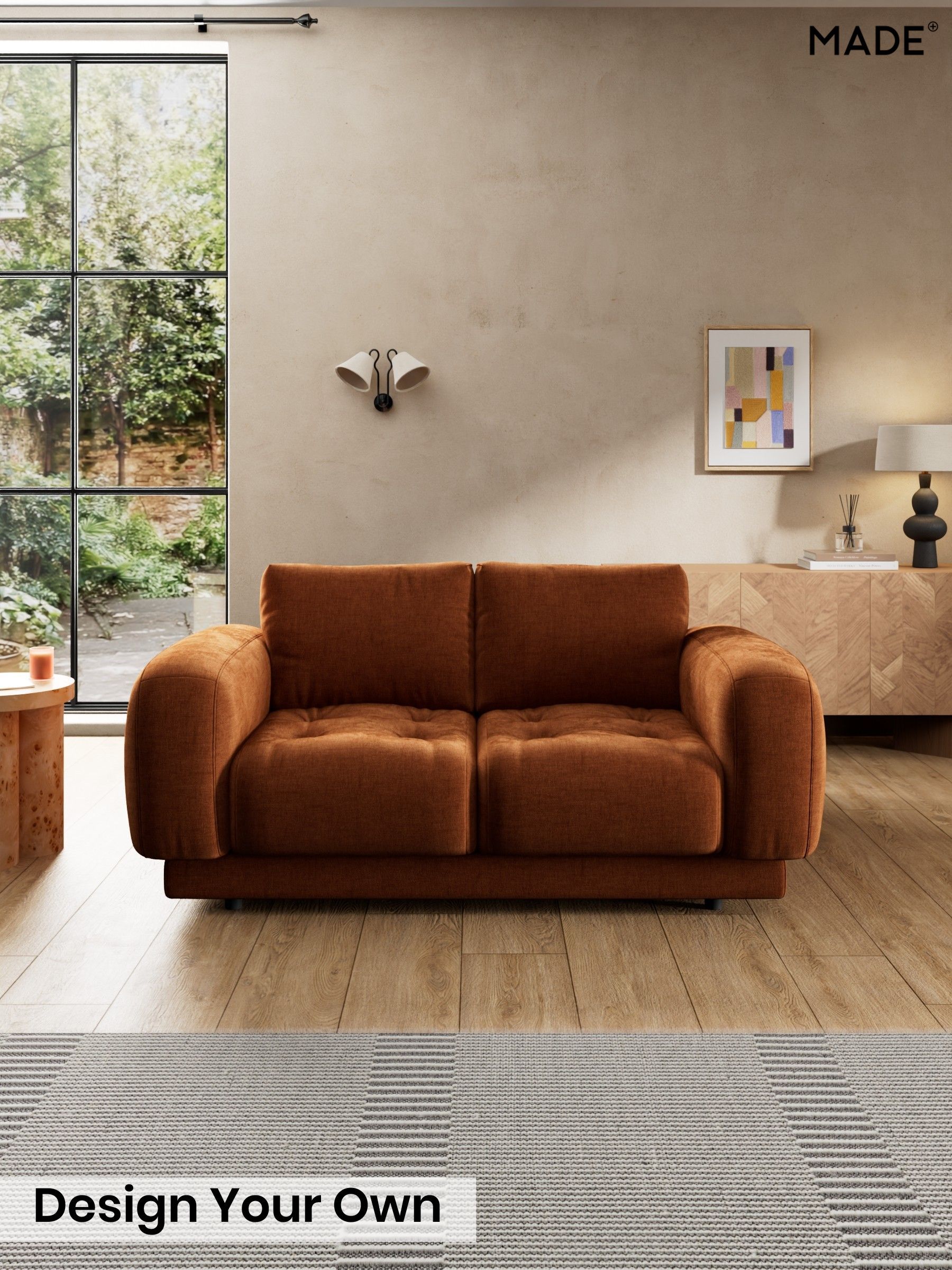 Etched Chenille/Rust Orange - Flint By Made