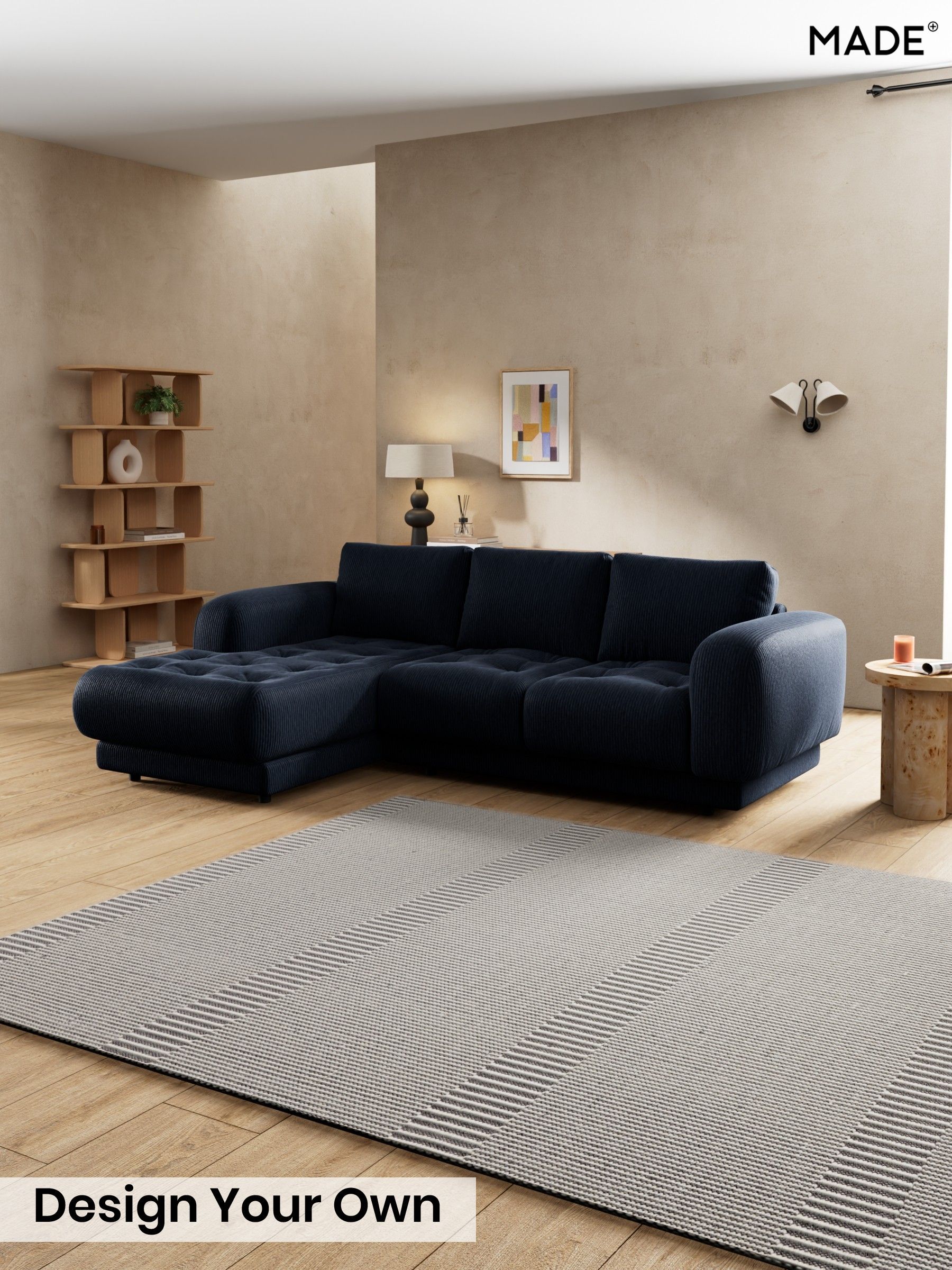 Matt Corduroy/Midnight Blue - Flint By Made
