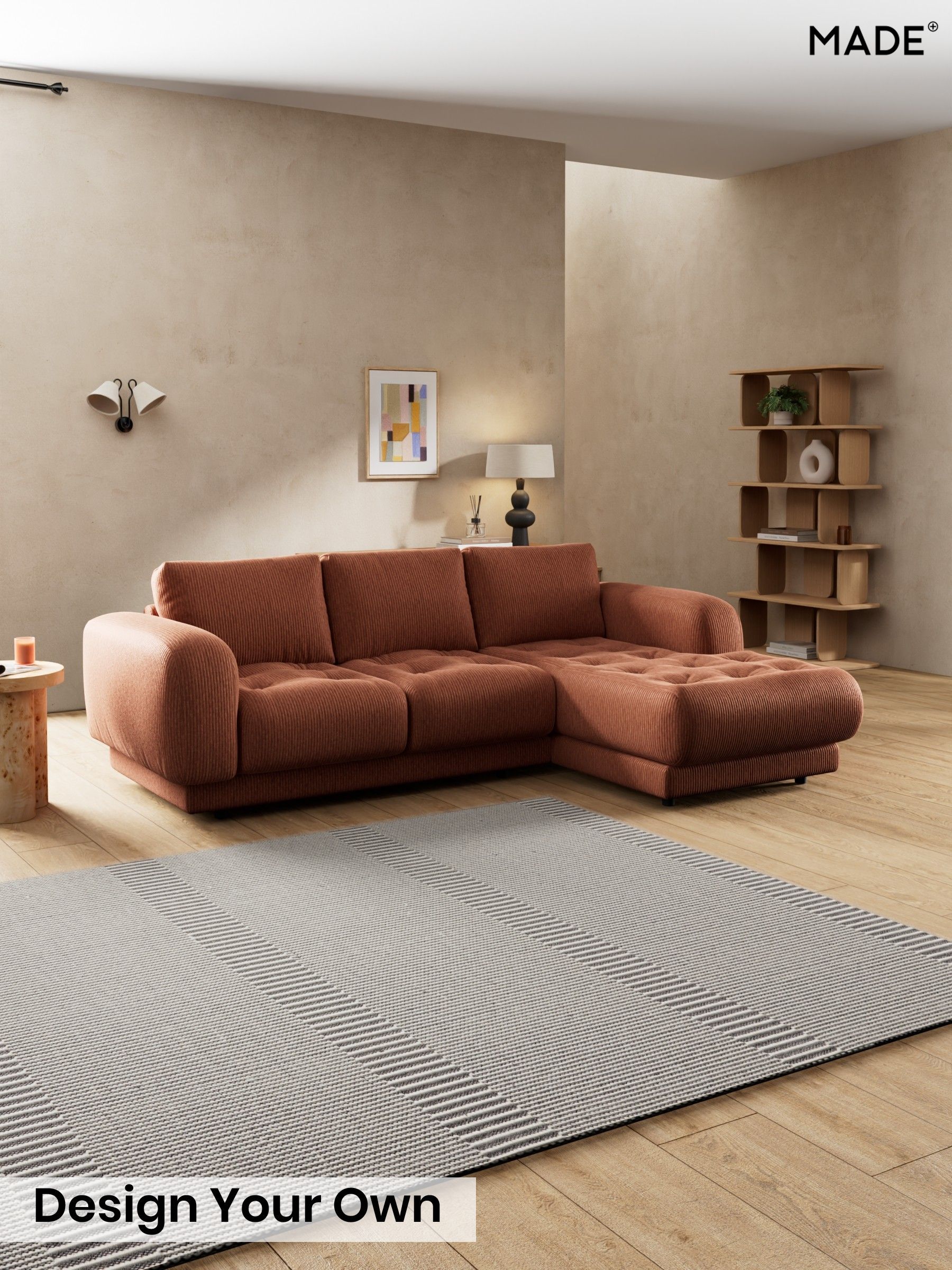 Matt Corduroy/Nutmeg Orange - Flint By Made