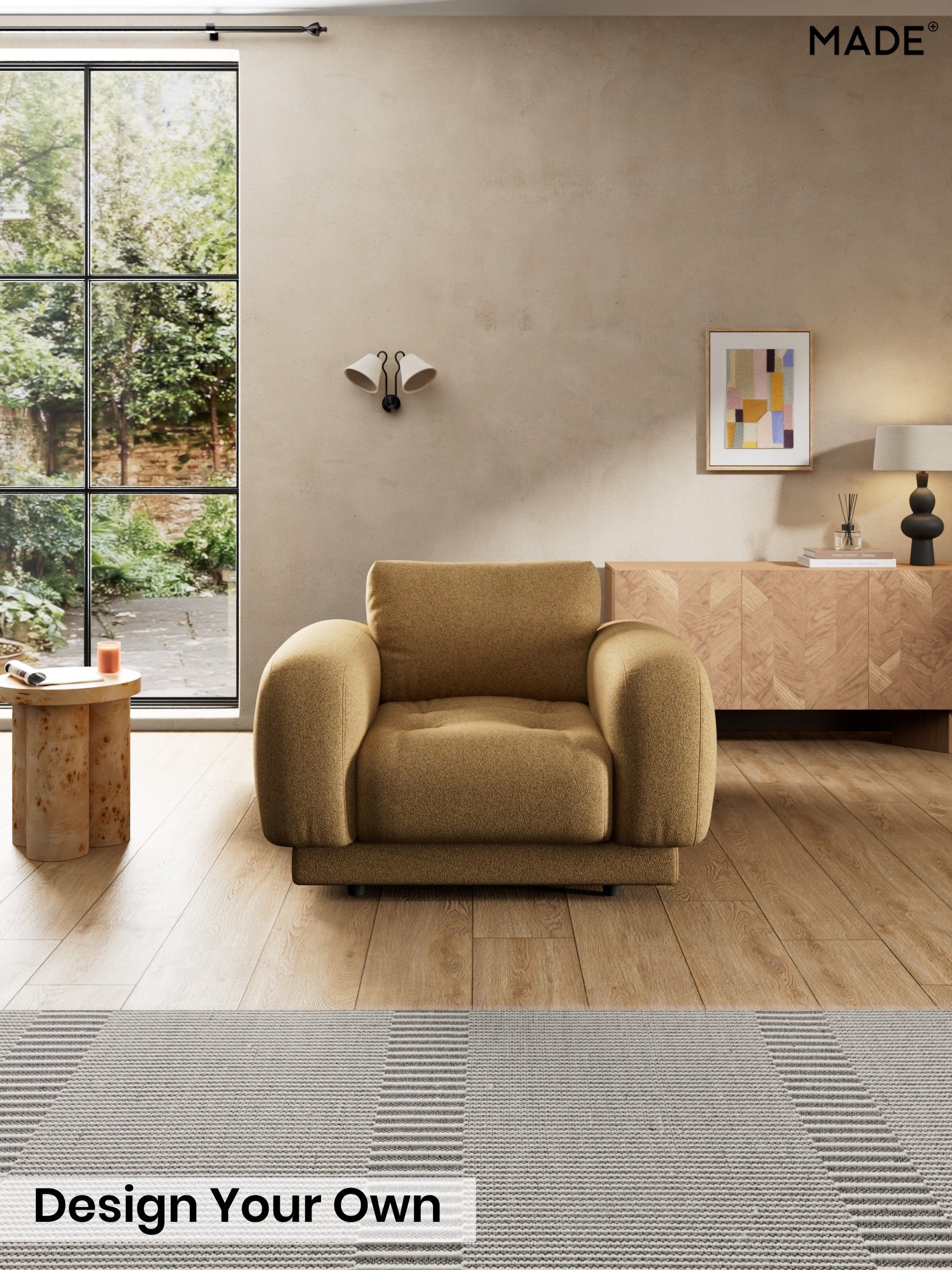 Soft Touch Boucle/Caramel Natural - Flint By Made