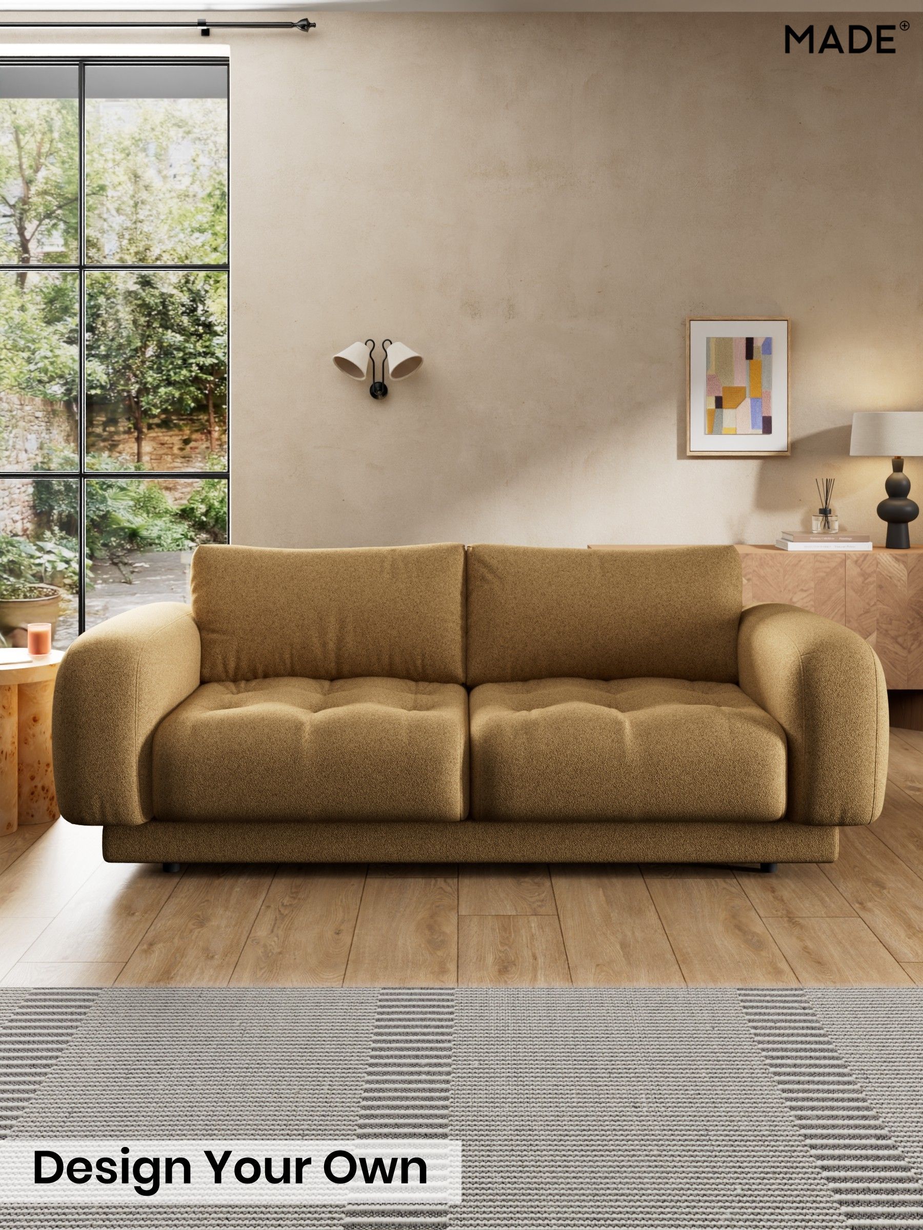 Soft Touch Boucle/Caramel Natural - Flint By Made