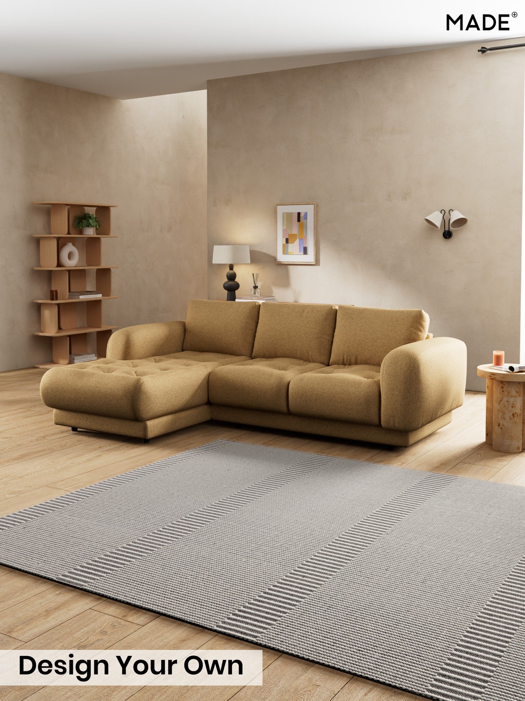 Soft Touch Boucle/Caramel Natural - Flint By Made