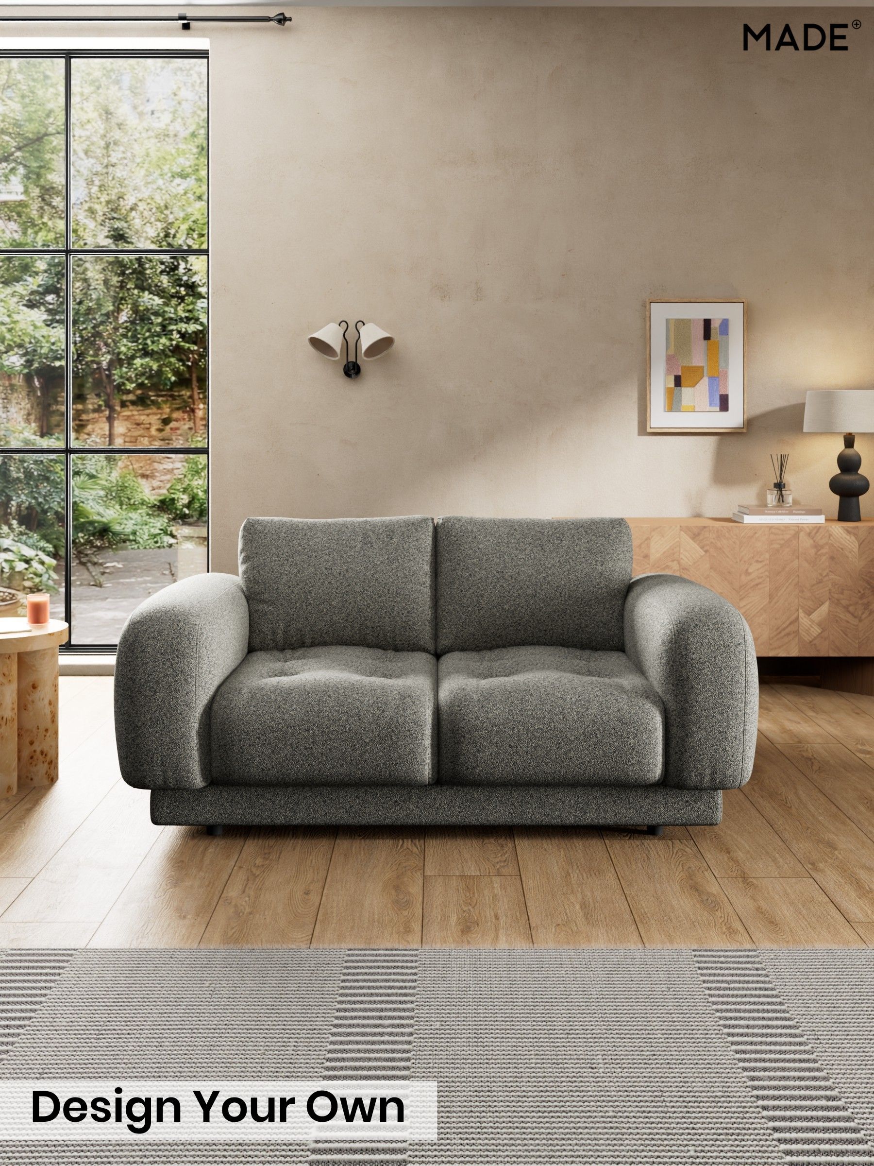 Soft Touch Boucle/Grey Marl - Flint By Made