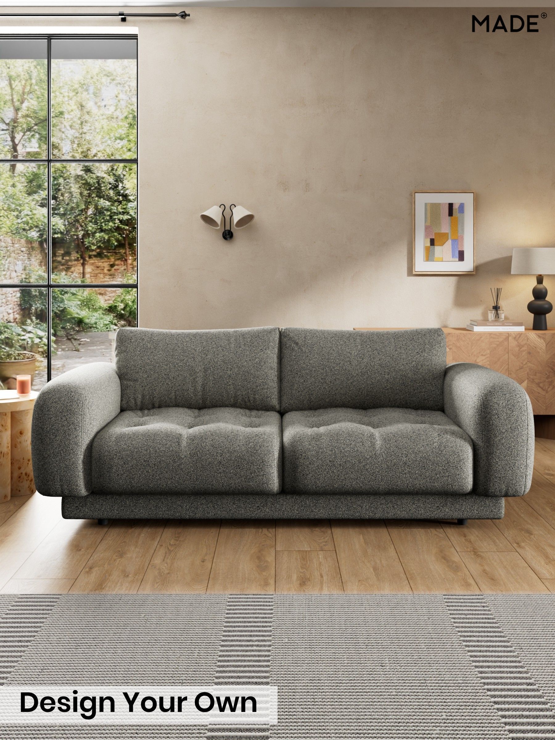 Soft Touch Boucle/Grey Marl - Flint By Made