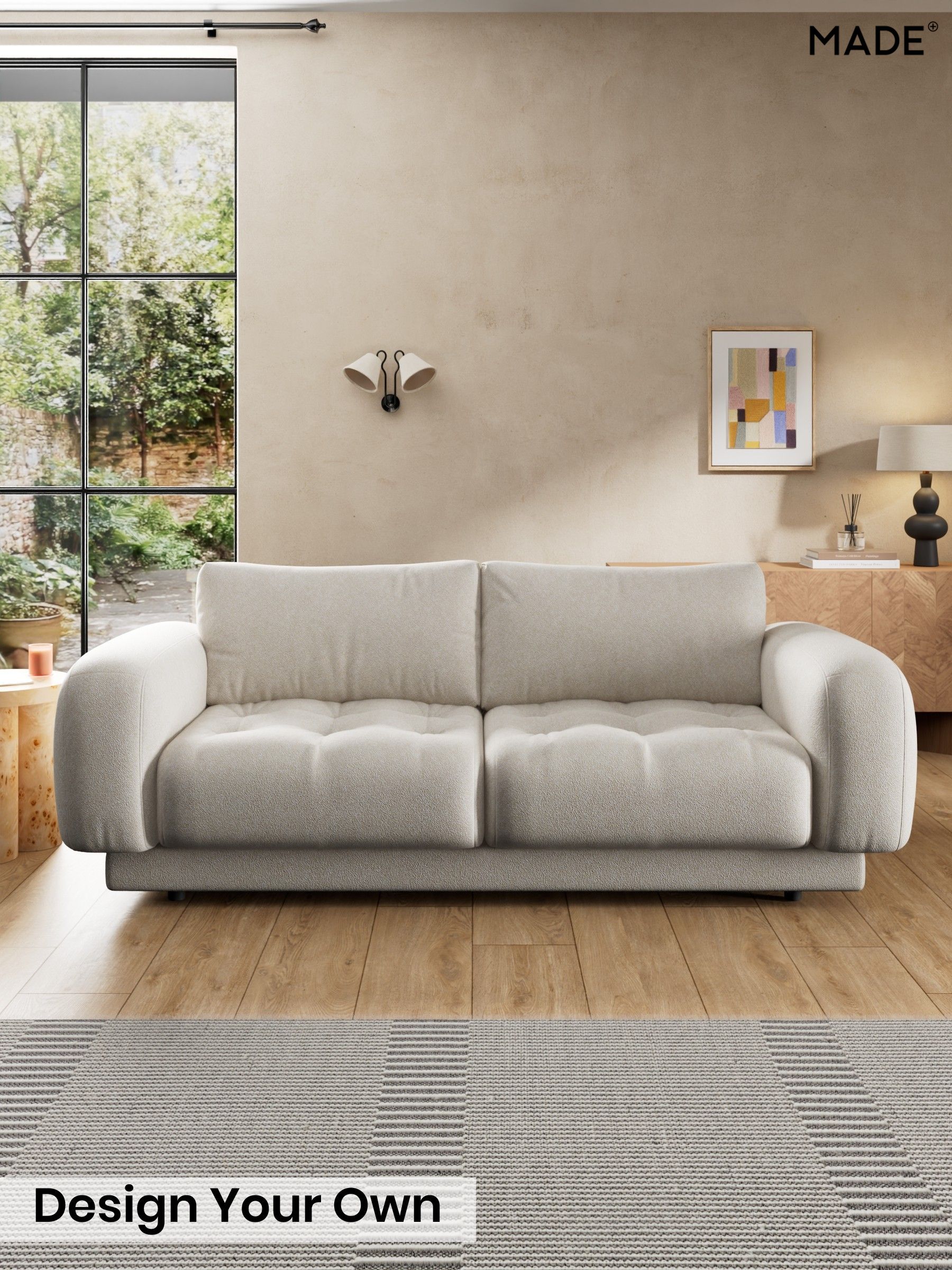 Soft Touch Boucle/Off White - Flint By Made