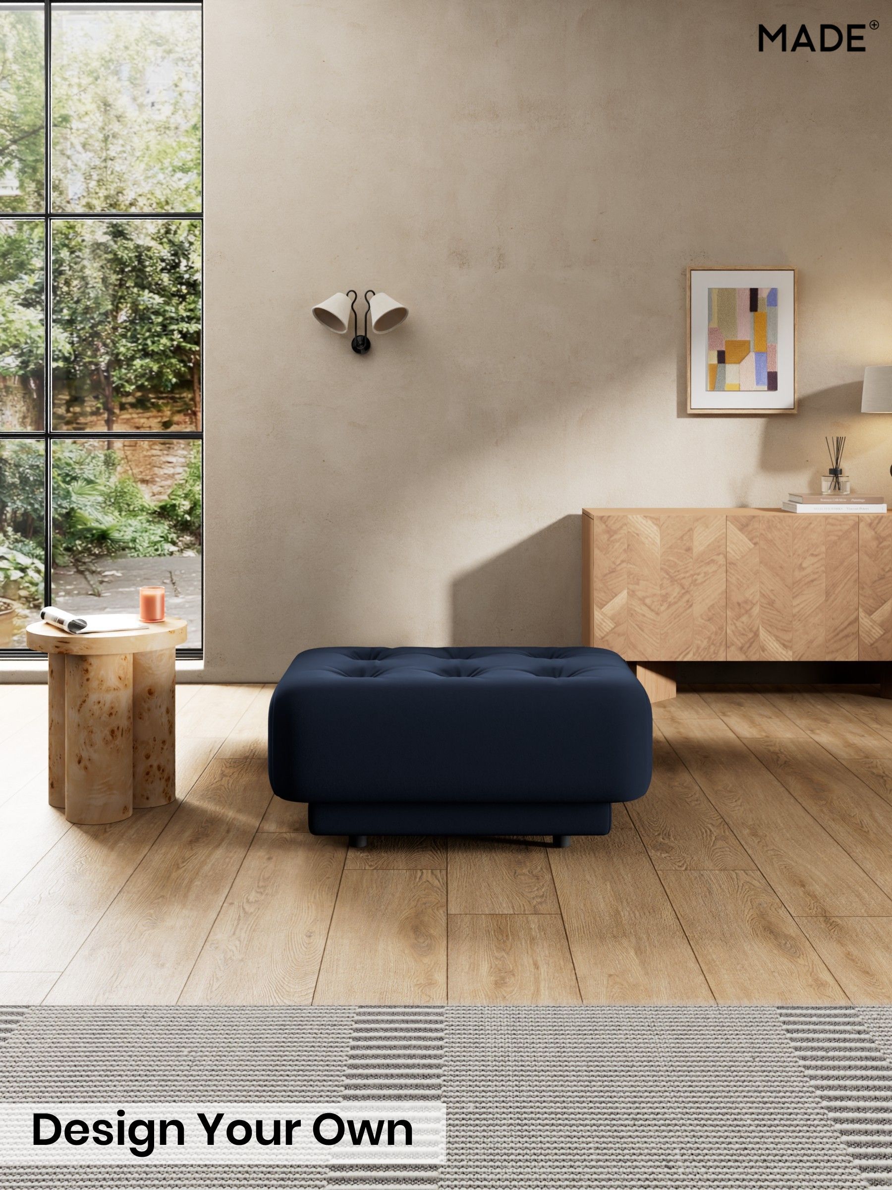 Matt Velvet Easy Clean/Dark Navy Blue - Flint By Made