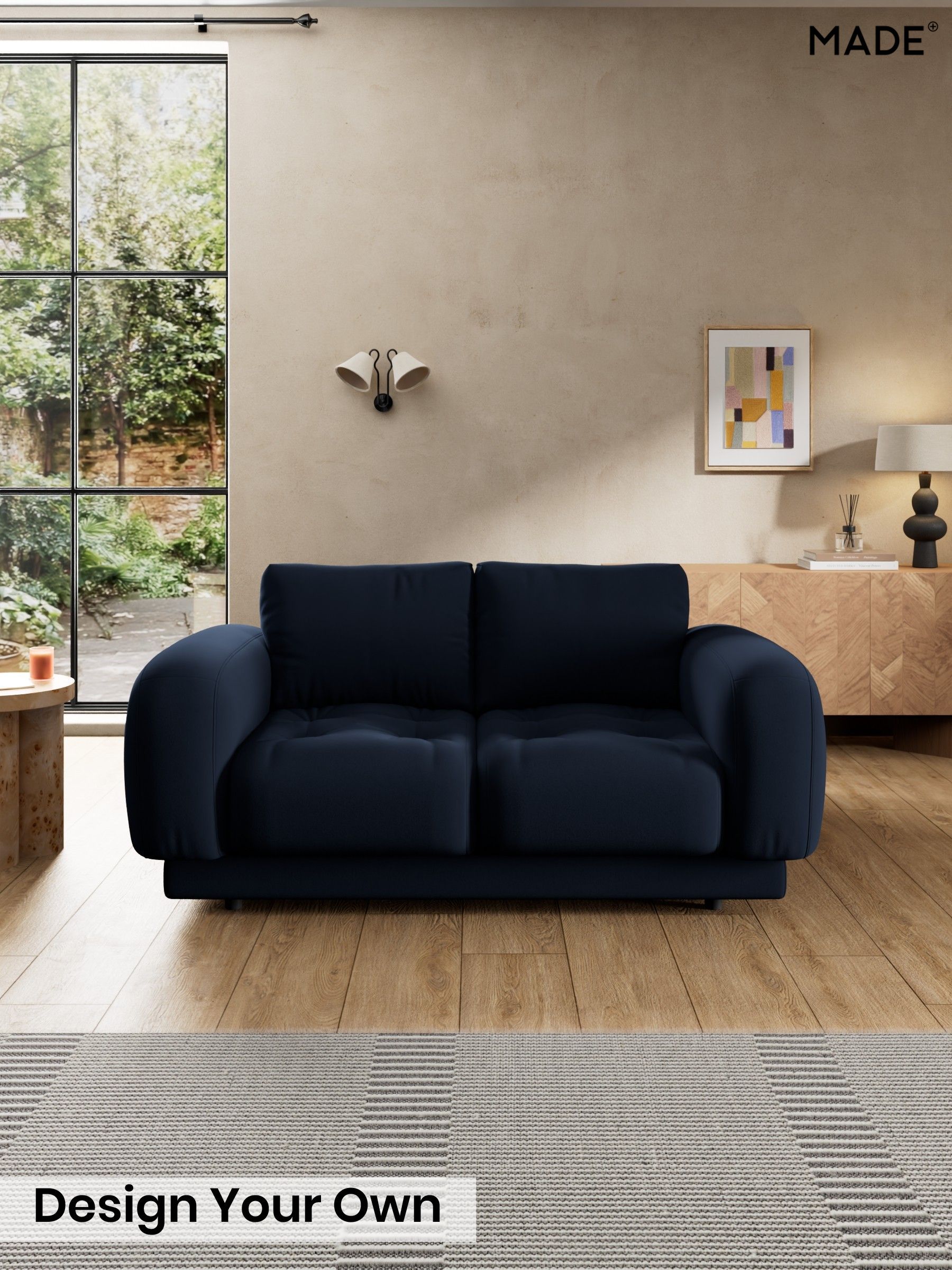 Matt Velvet Easy Clean/Dark Navy Blue - Flint By Made