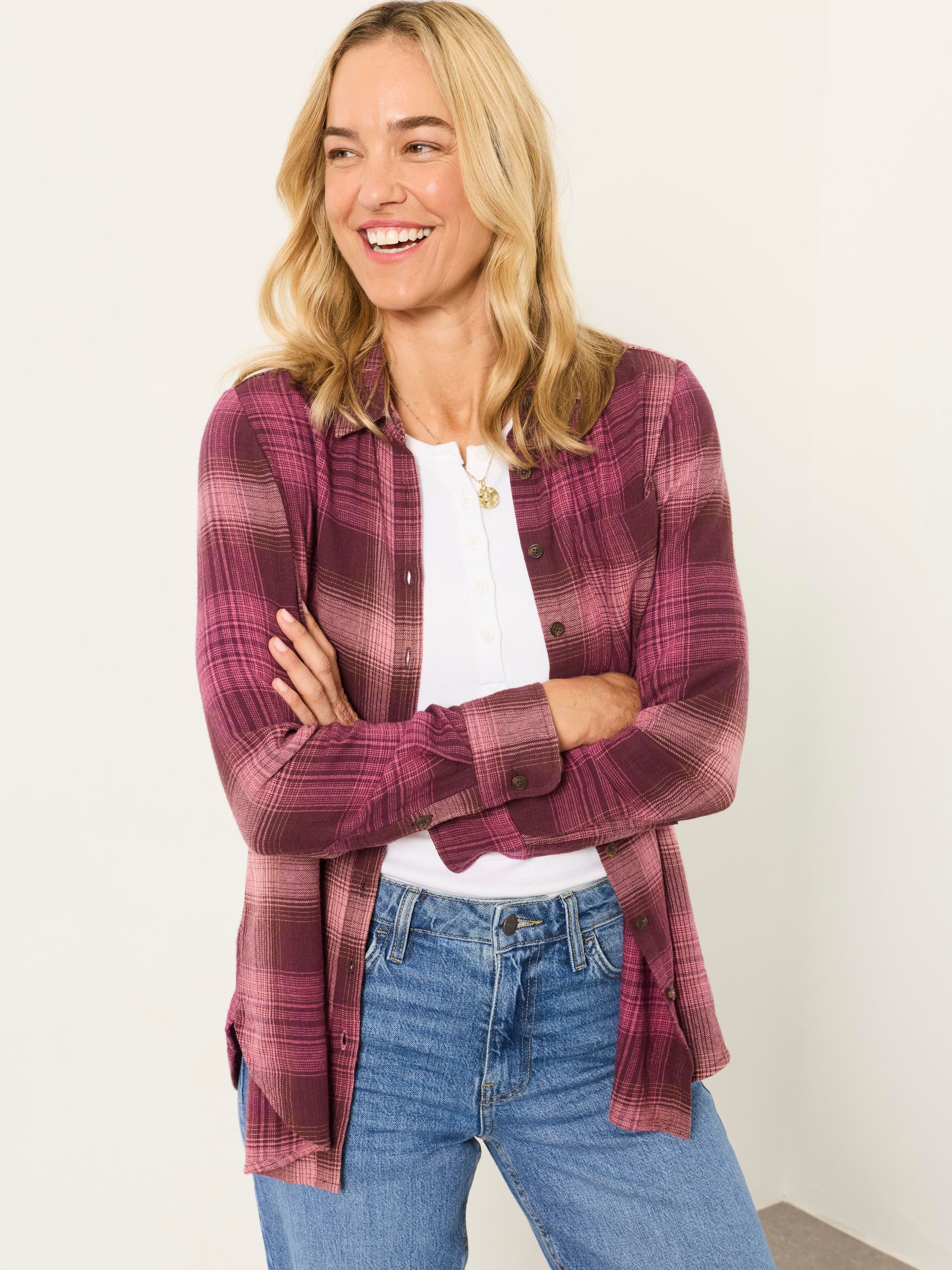 Pink - Check Shirt