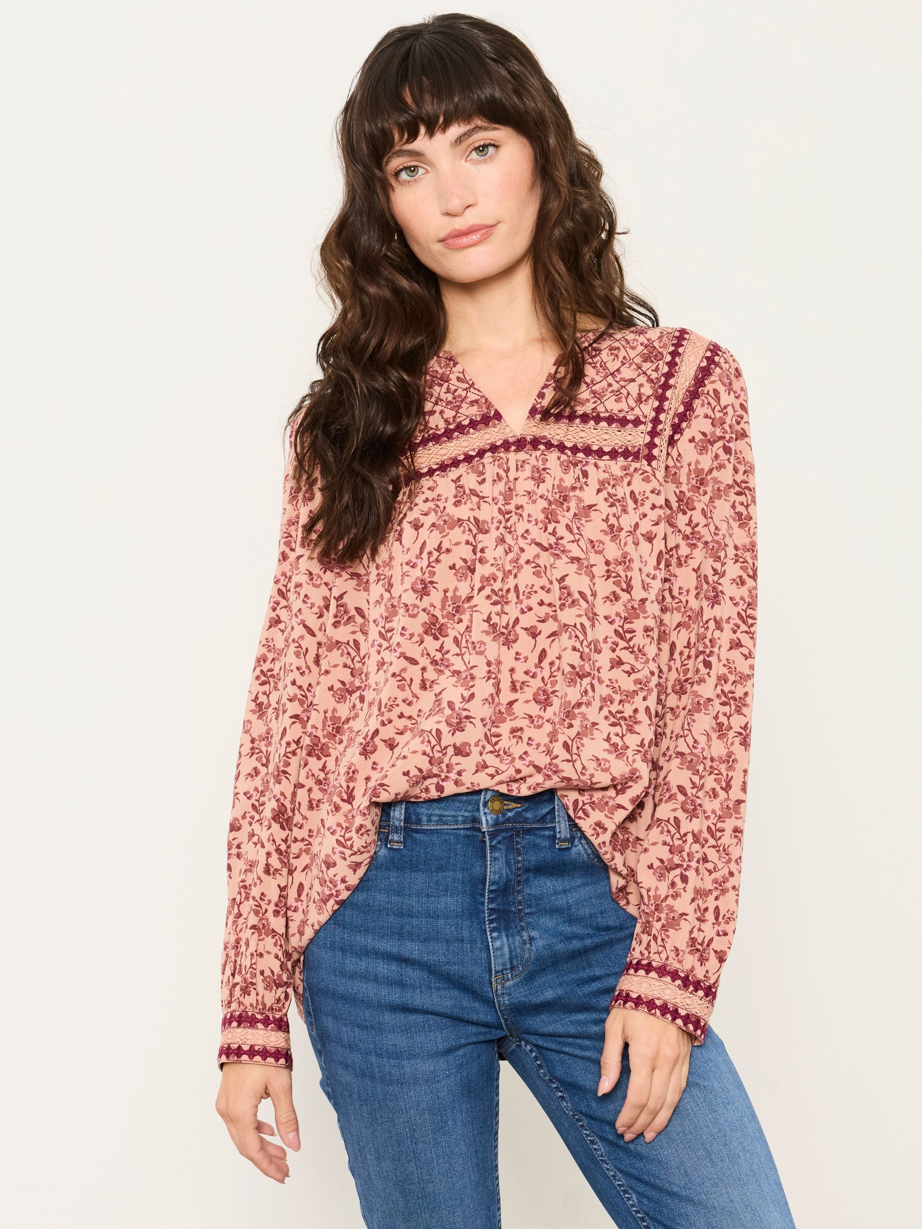 Stone Brush Floral - Blouse