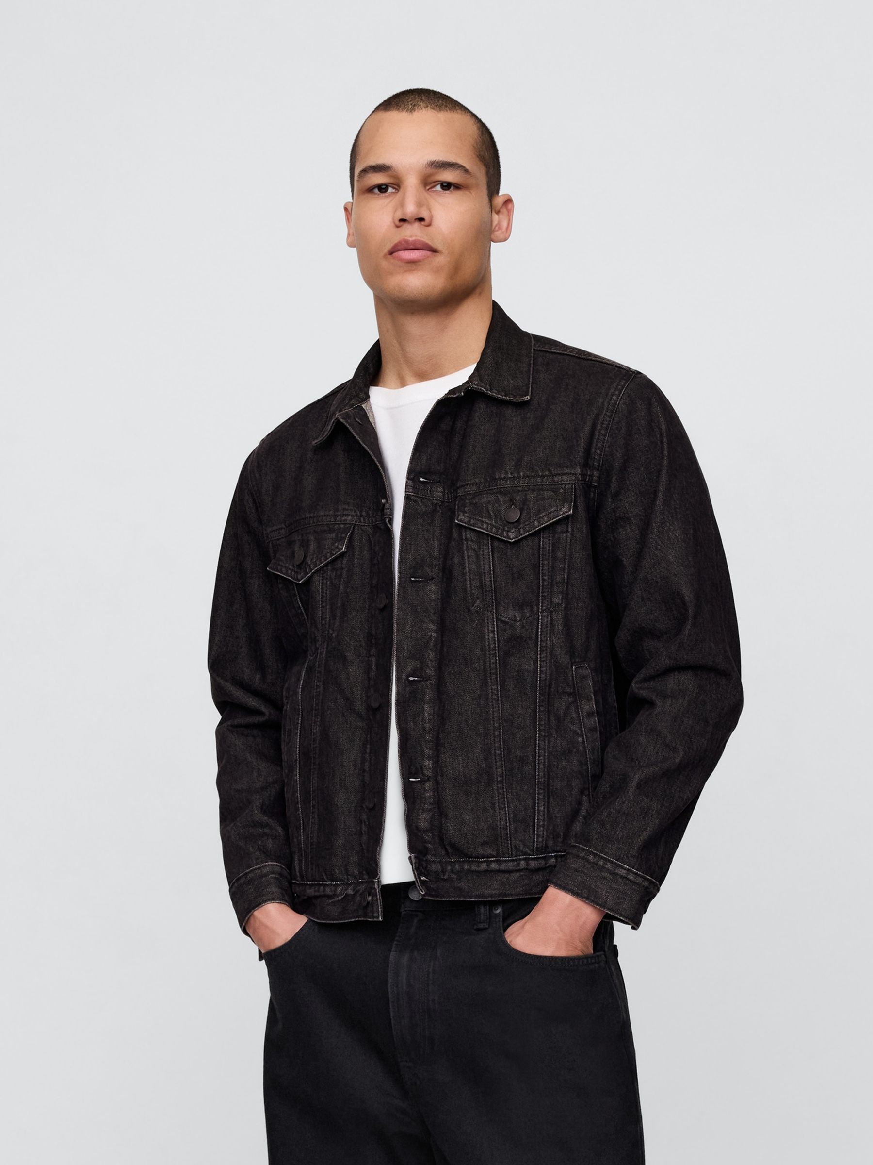 Washed Black - Regular Classic Icon Denim Jacket