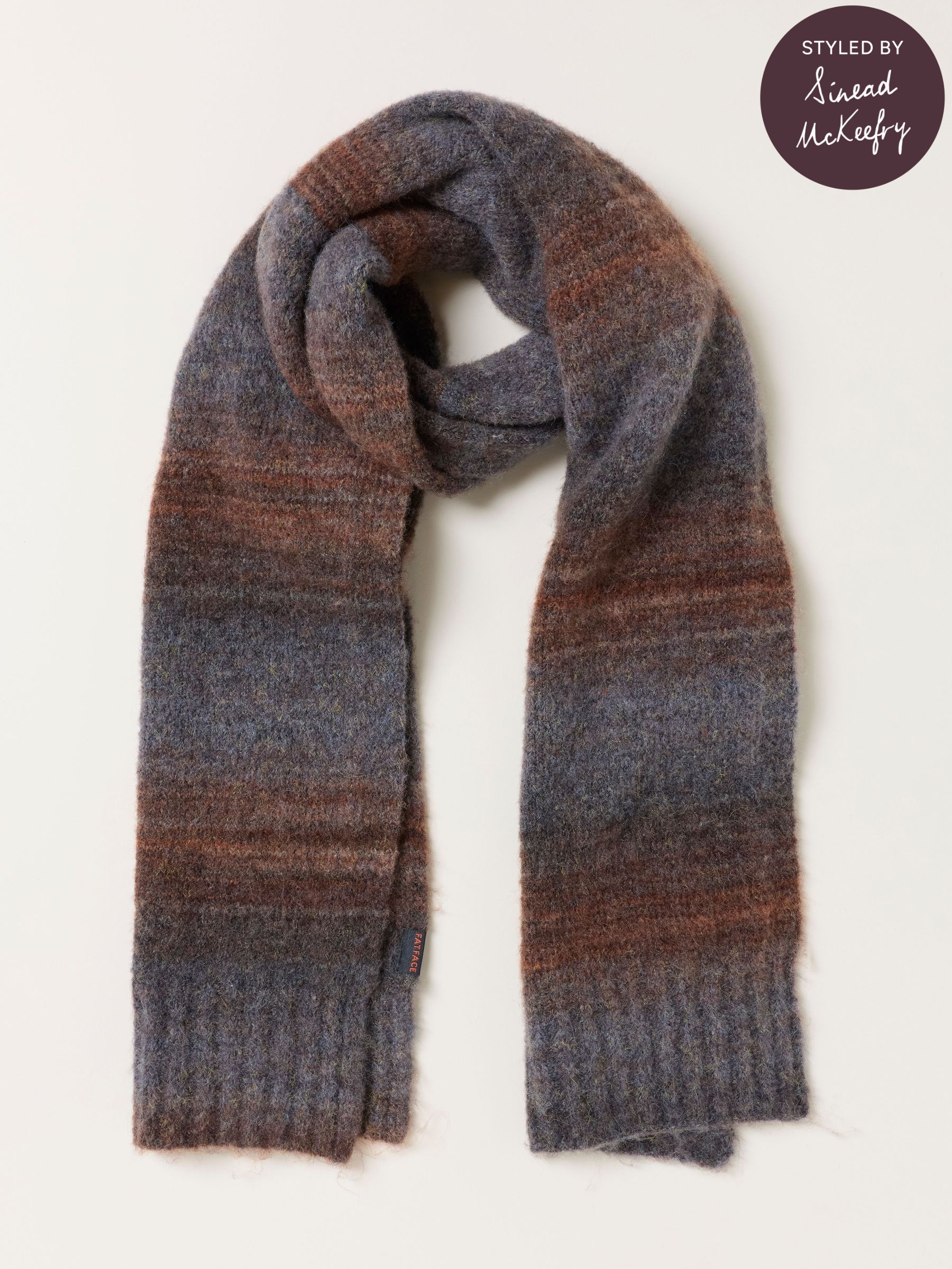 Orange - Regular Ombre Scarf