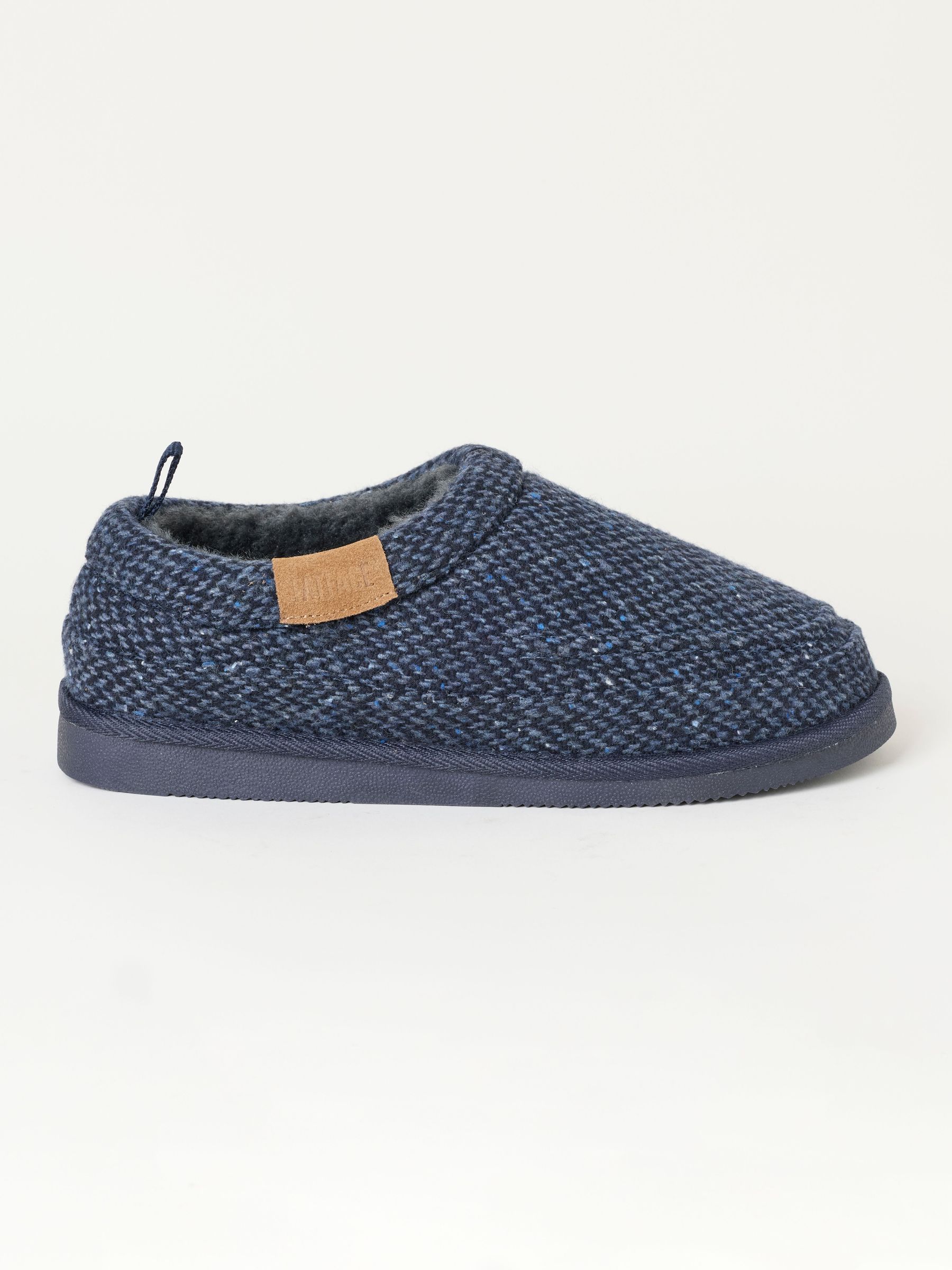 Navy - Regular Textile Mule Slipper
