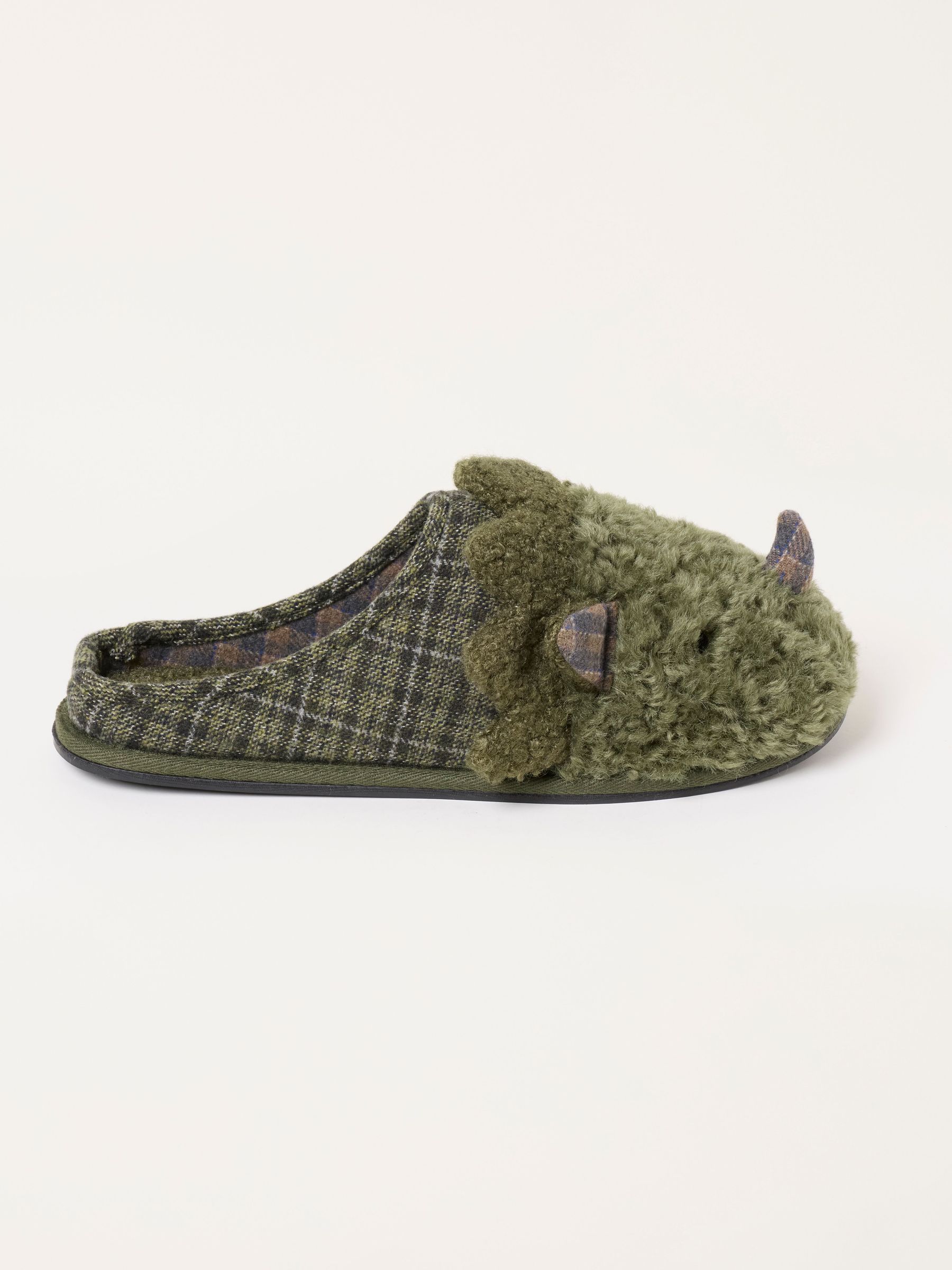 Dark Green Dinosaur - Regular Mule Slipper