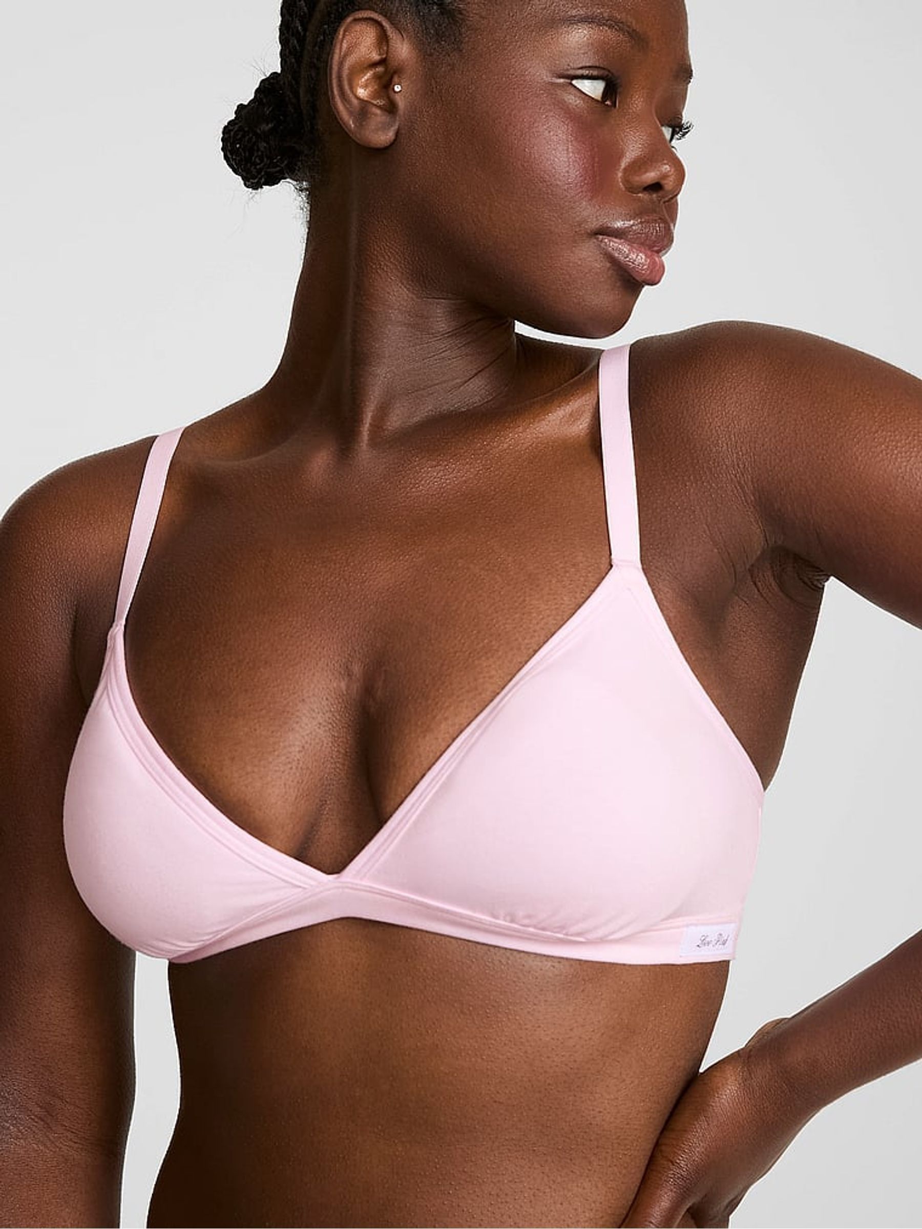 Pink Tulip - Cotton Bralette