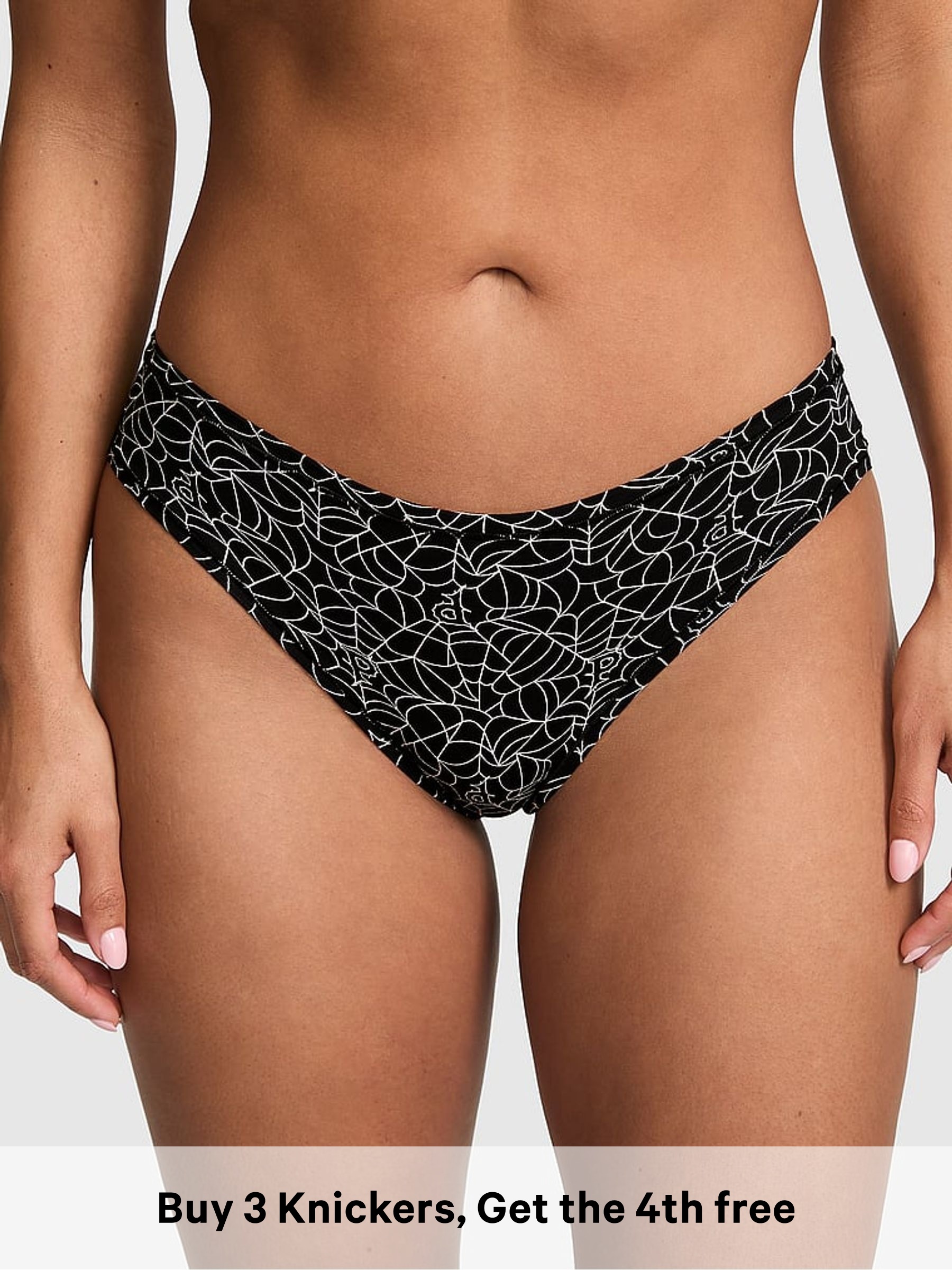 Halloween Black Spiderweb - Cheeky Cotton Knickers