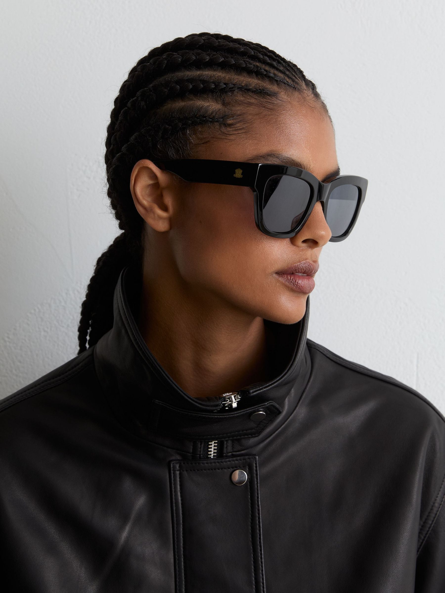 Black - Messyweekend Square-frame Sunglasses