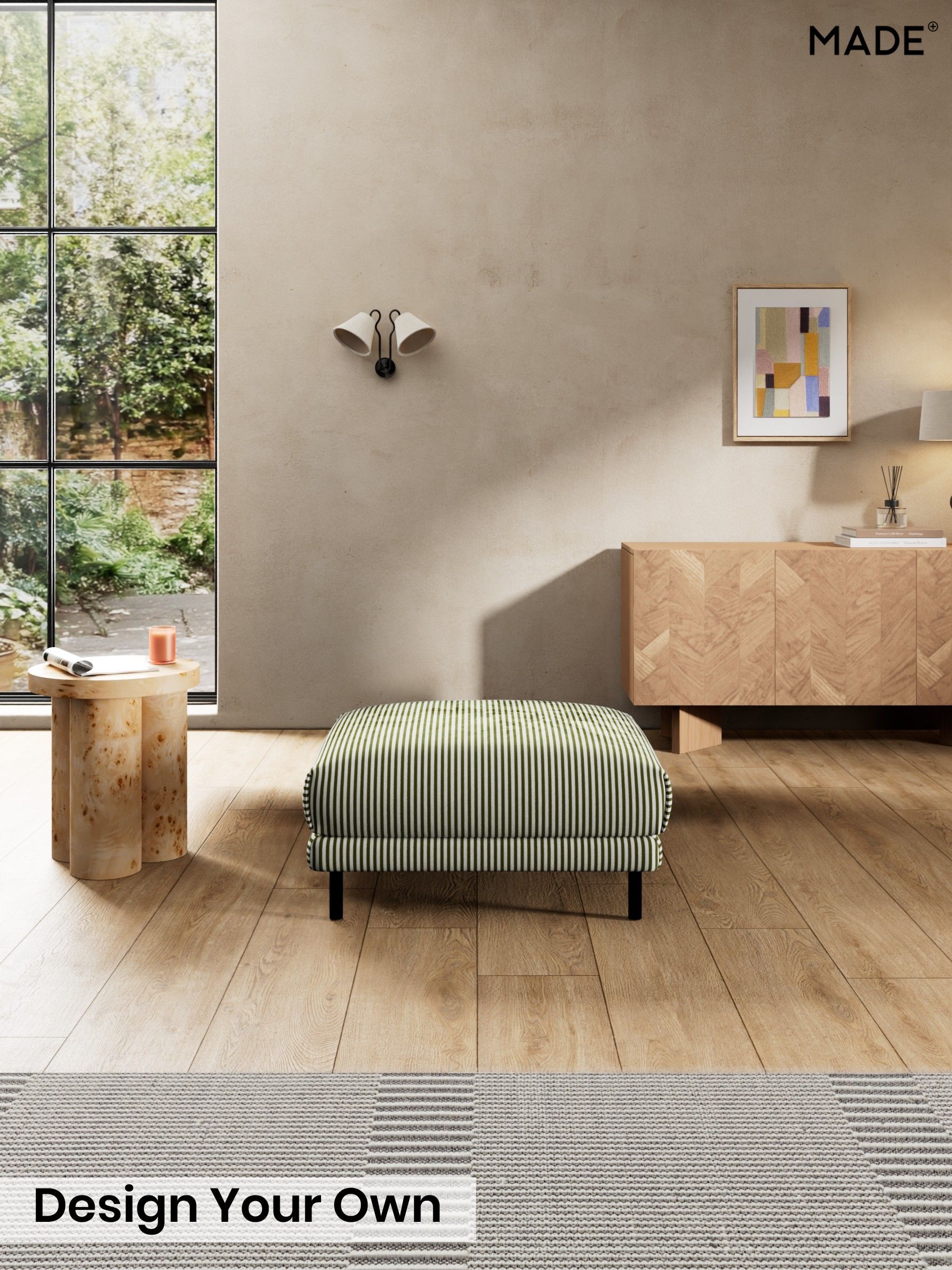 Velvet Stripe/Olive Green - Odin By Made