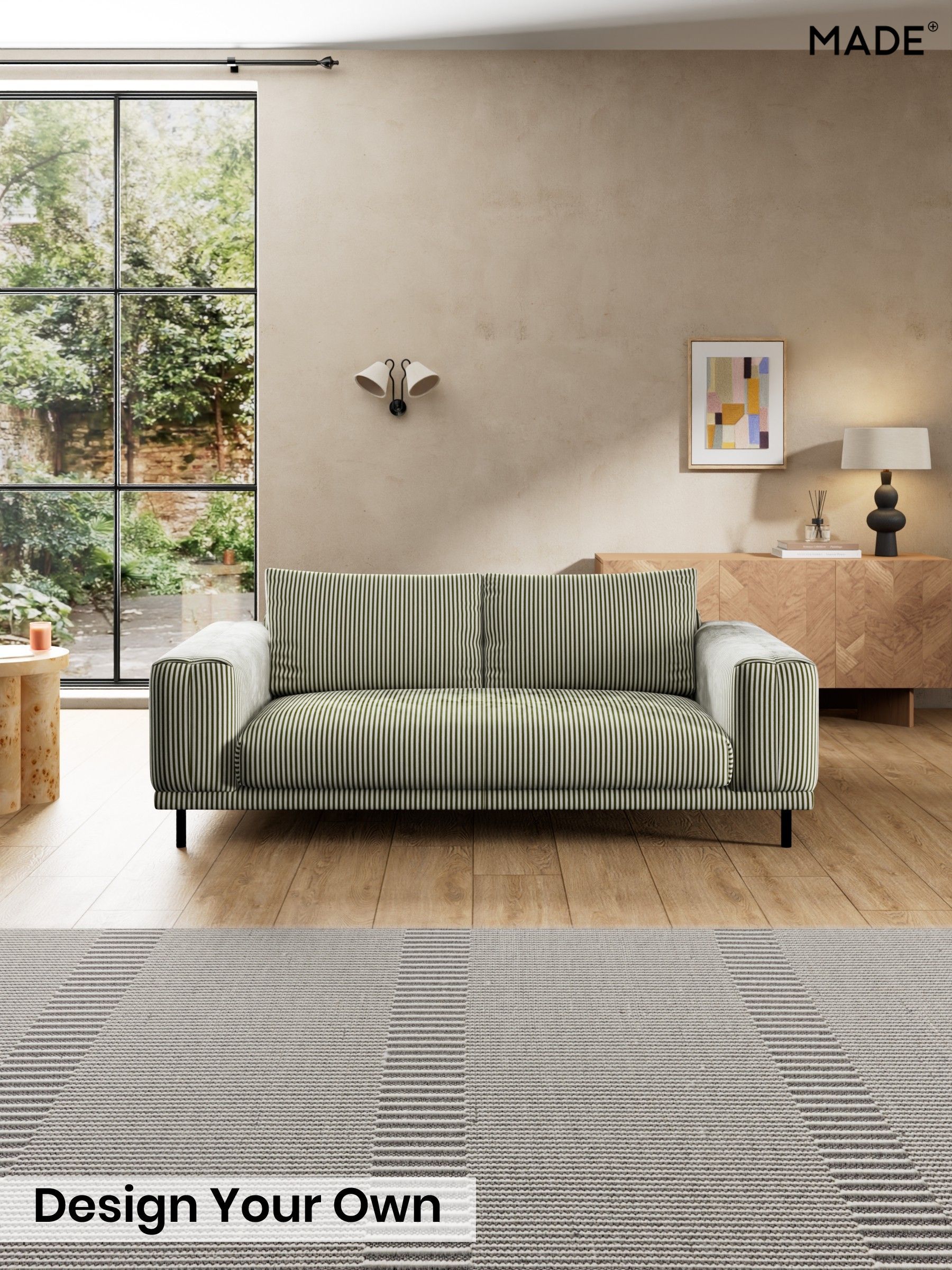 Velvet Stripe/Olive Green - Odin By Made