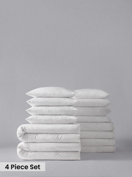 The Set 4 Pack Bumper Duvet Cover And Pillowcase Set