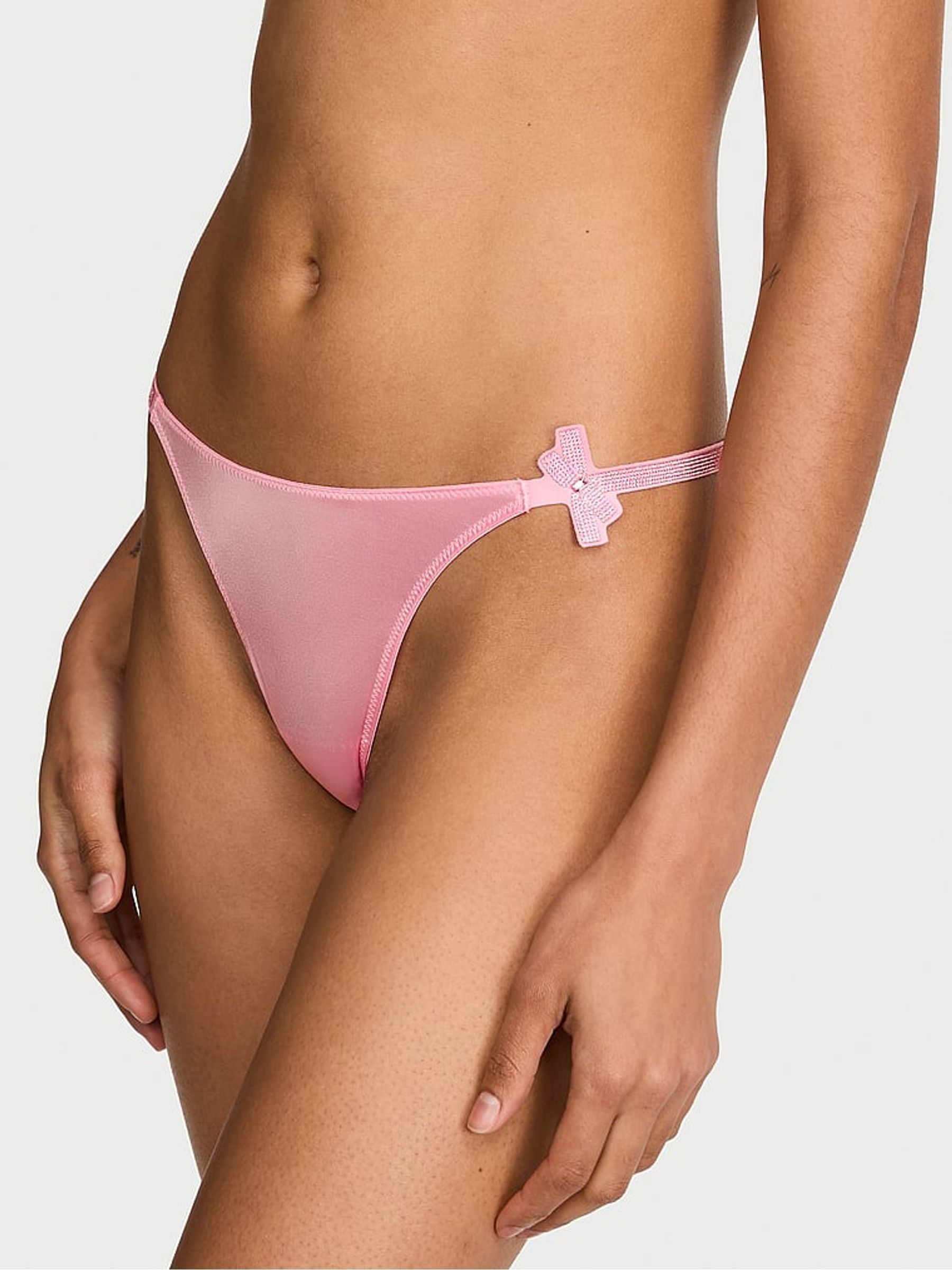 Victoria Pink - Cheeky Shine Bow Knickers