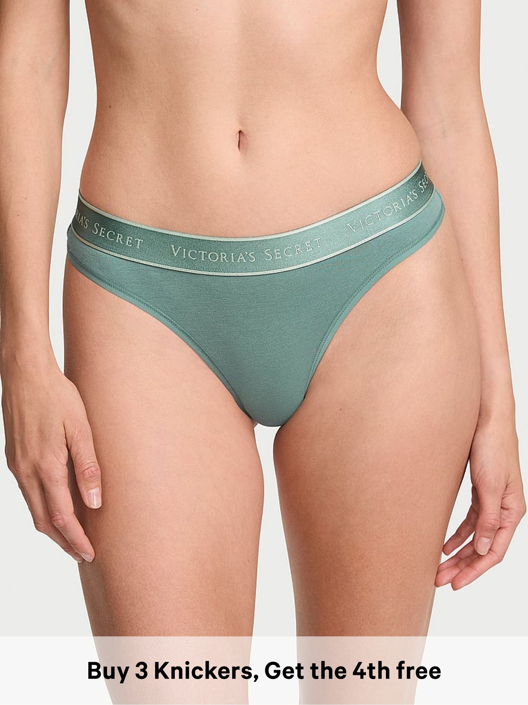 Arctic Green - Thong Logo Knickers