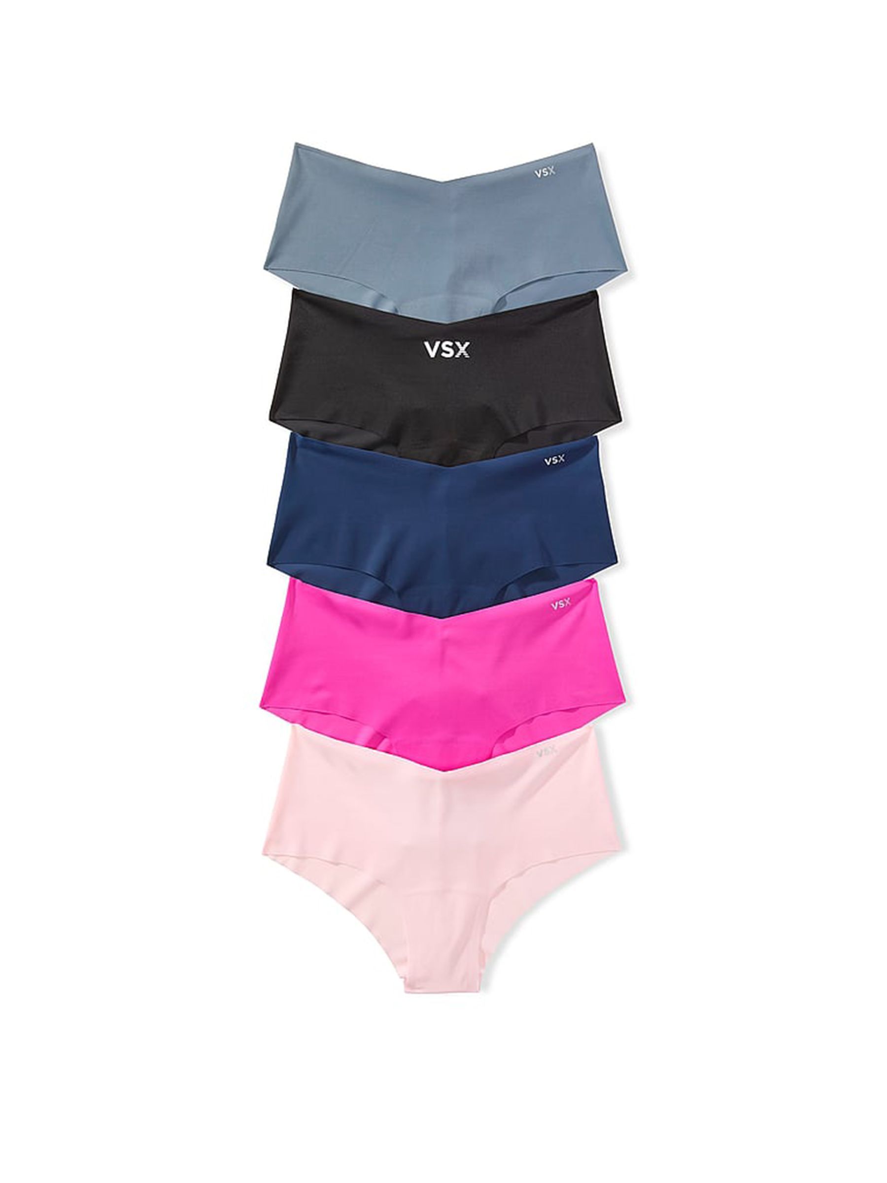 Grey/Black/Blue/Pink - Cheeky 5 Pack Vsx Knickers