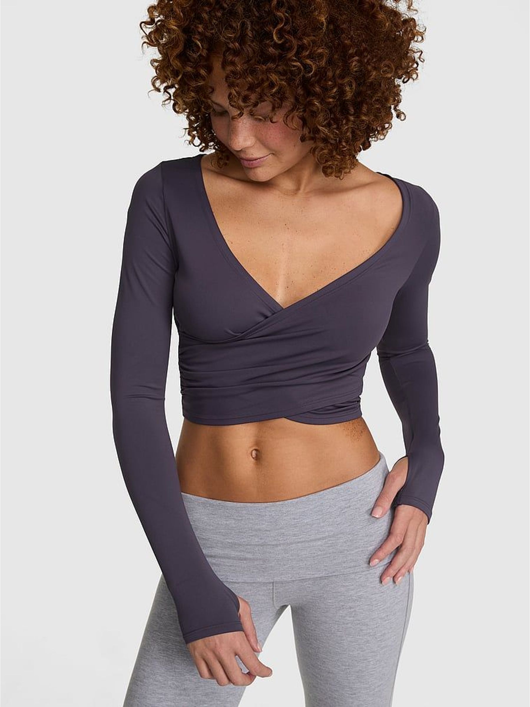Twilight Grey - Relay Wrap Top