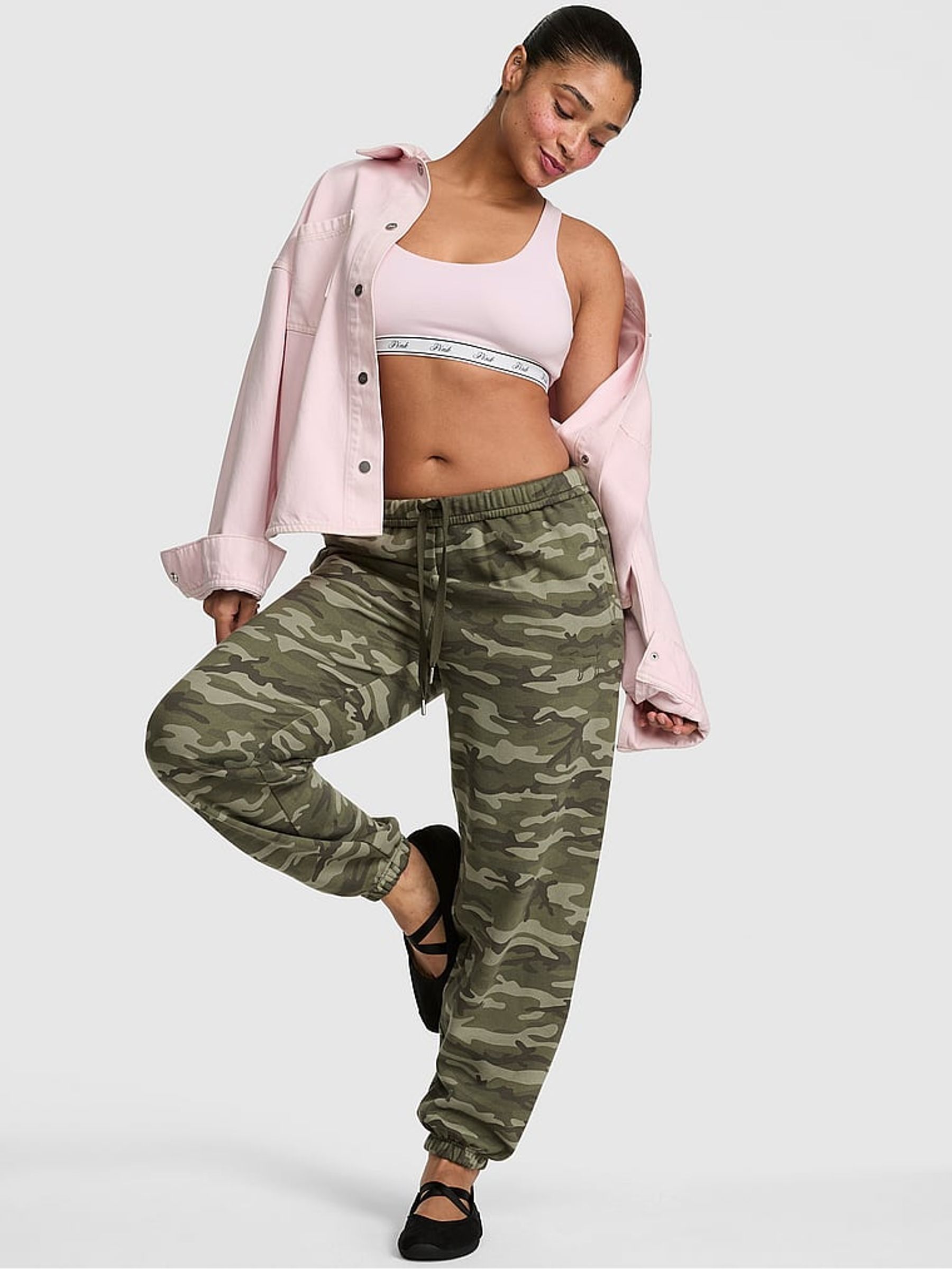 Green Camo - Cuffed Fleece Joggers