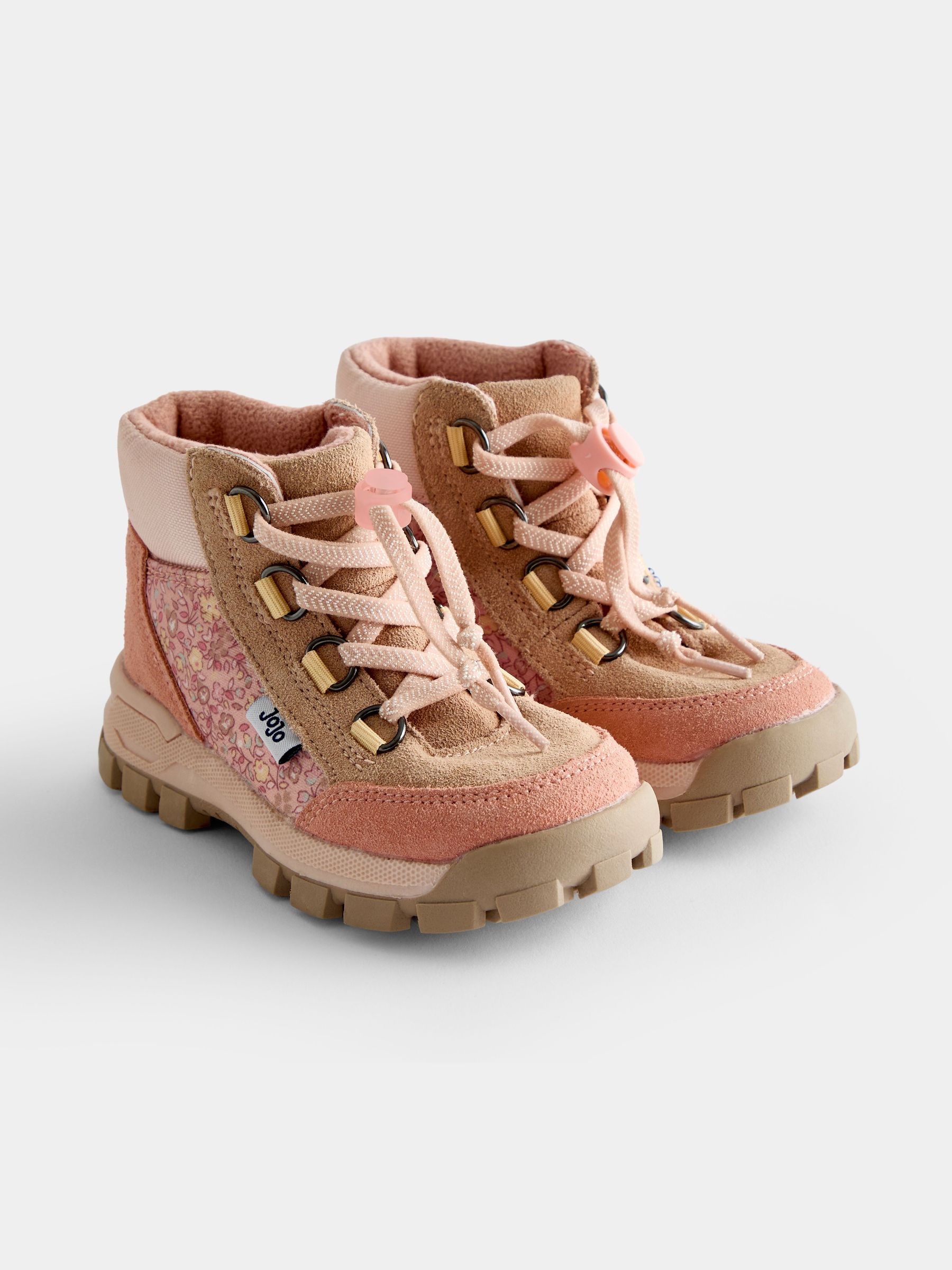 Pink Floral - Hiking Boots