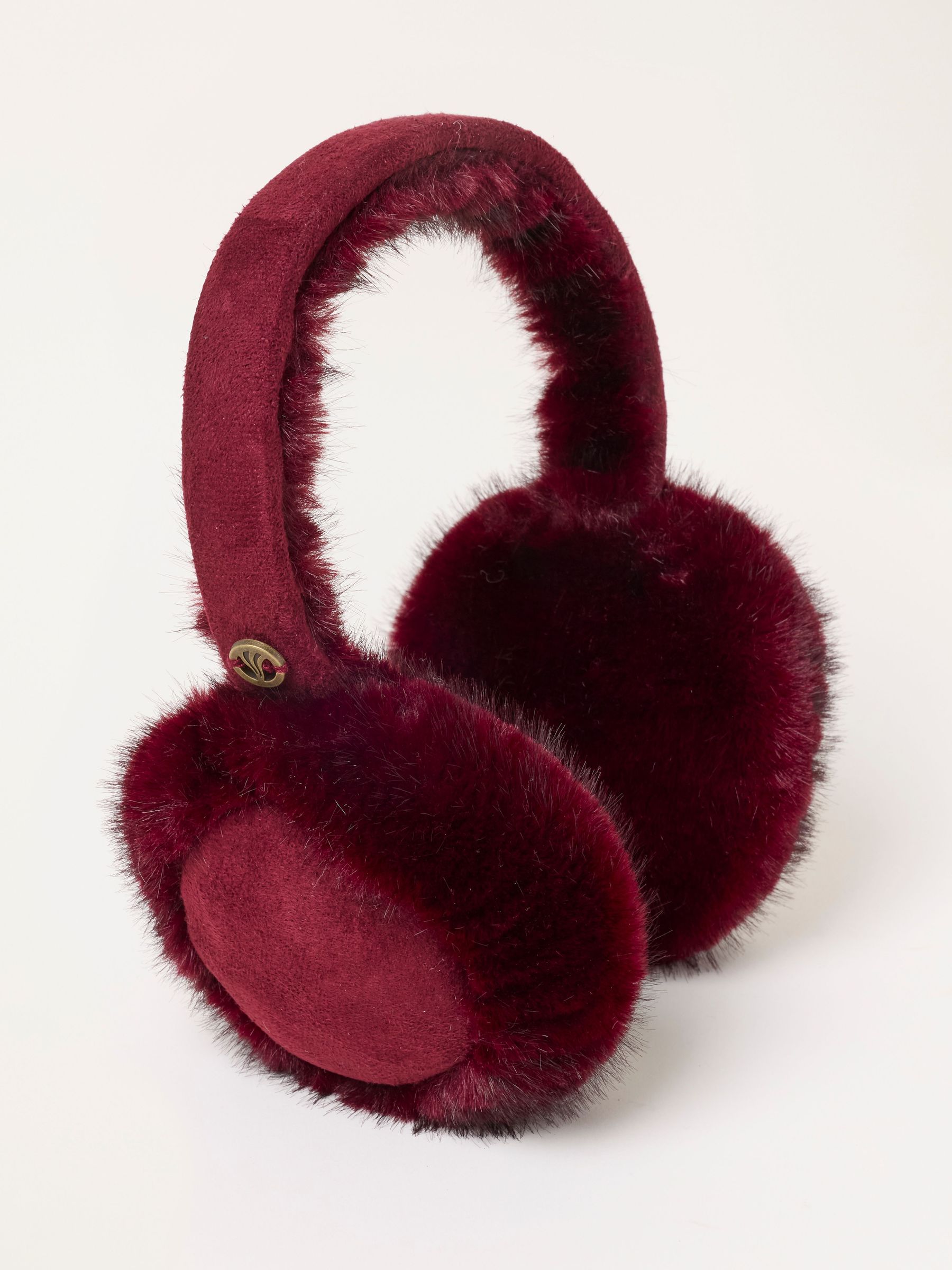 Burgundy Red - Fluffy Earmuffs