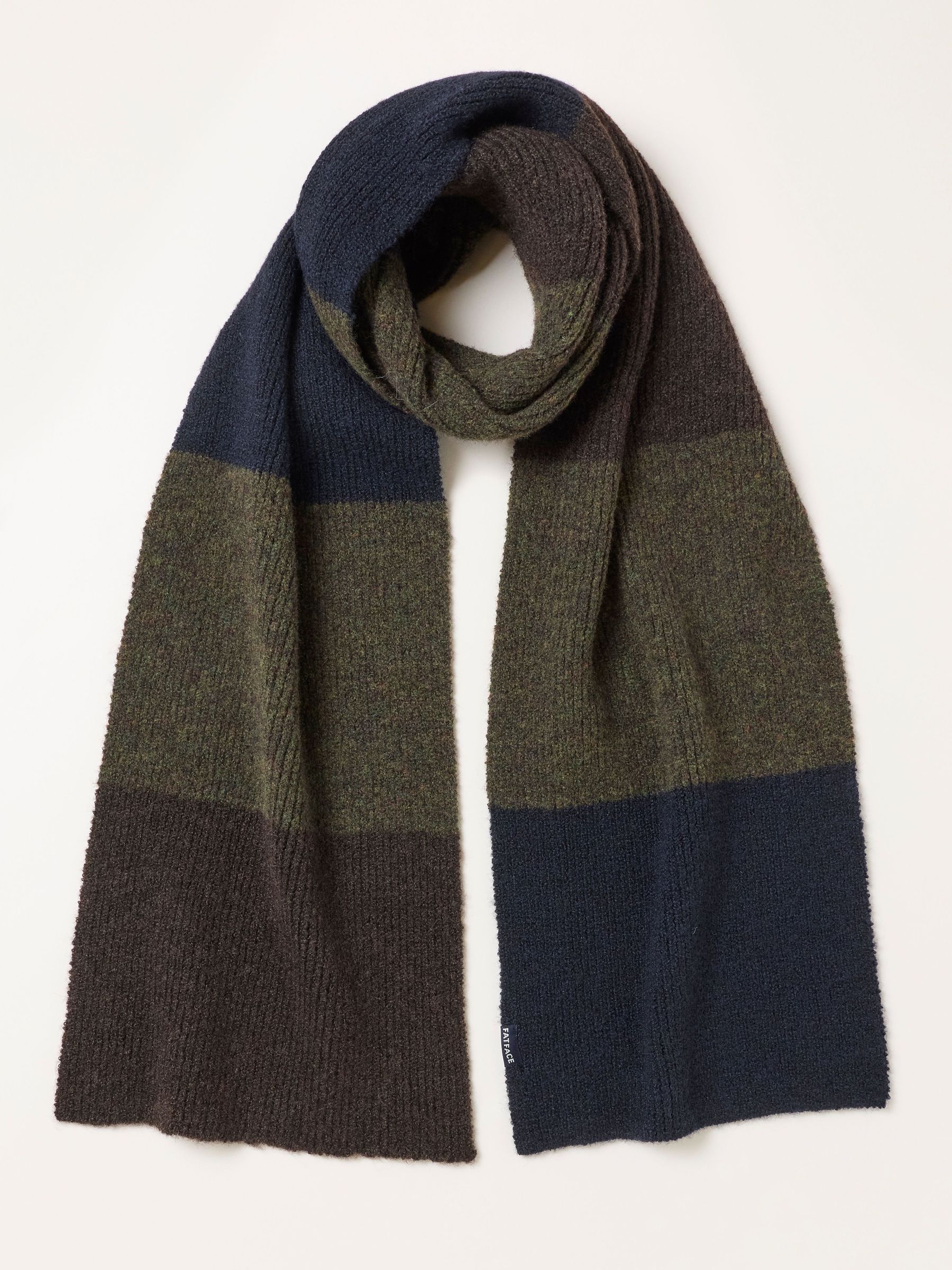 Navy - Regular Leo Colour Block Scarf