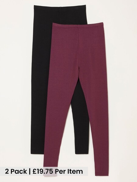 Plum/Black - Leggings