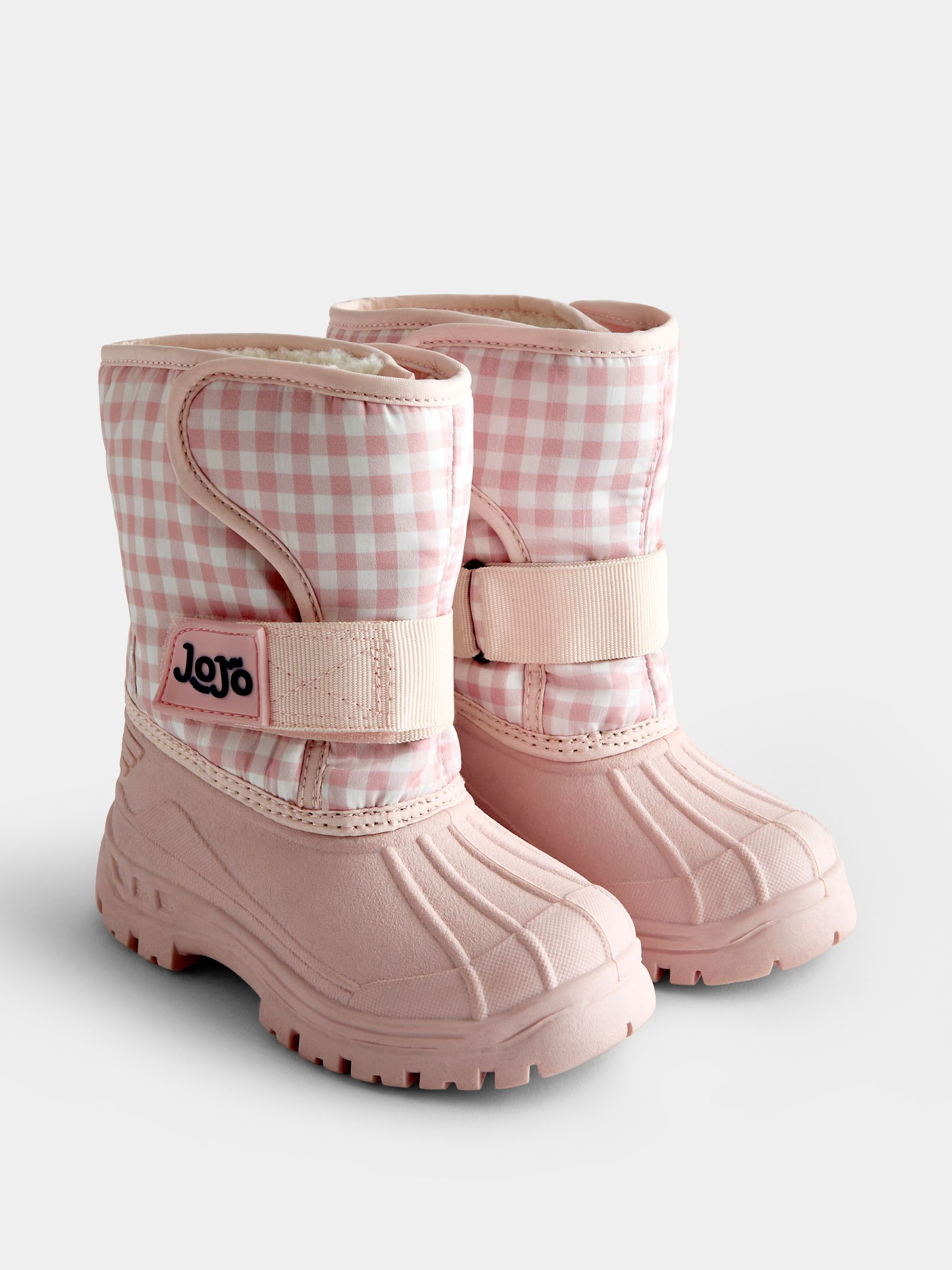 Pink Gingham - Alpine Snow Boots