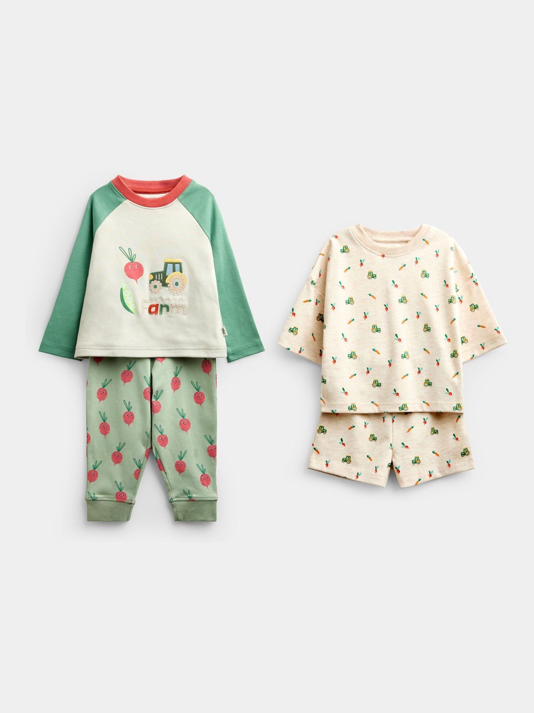 Green Farm - 2-pack Jersey Pyjamas